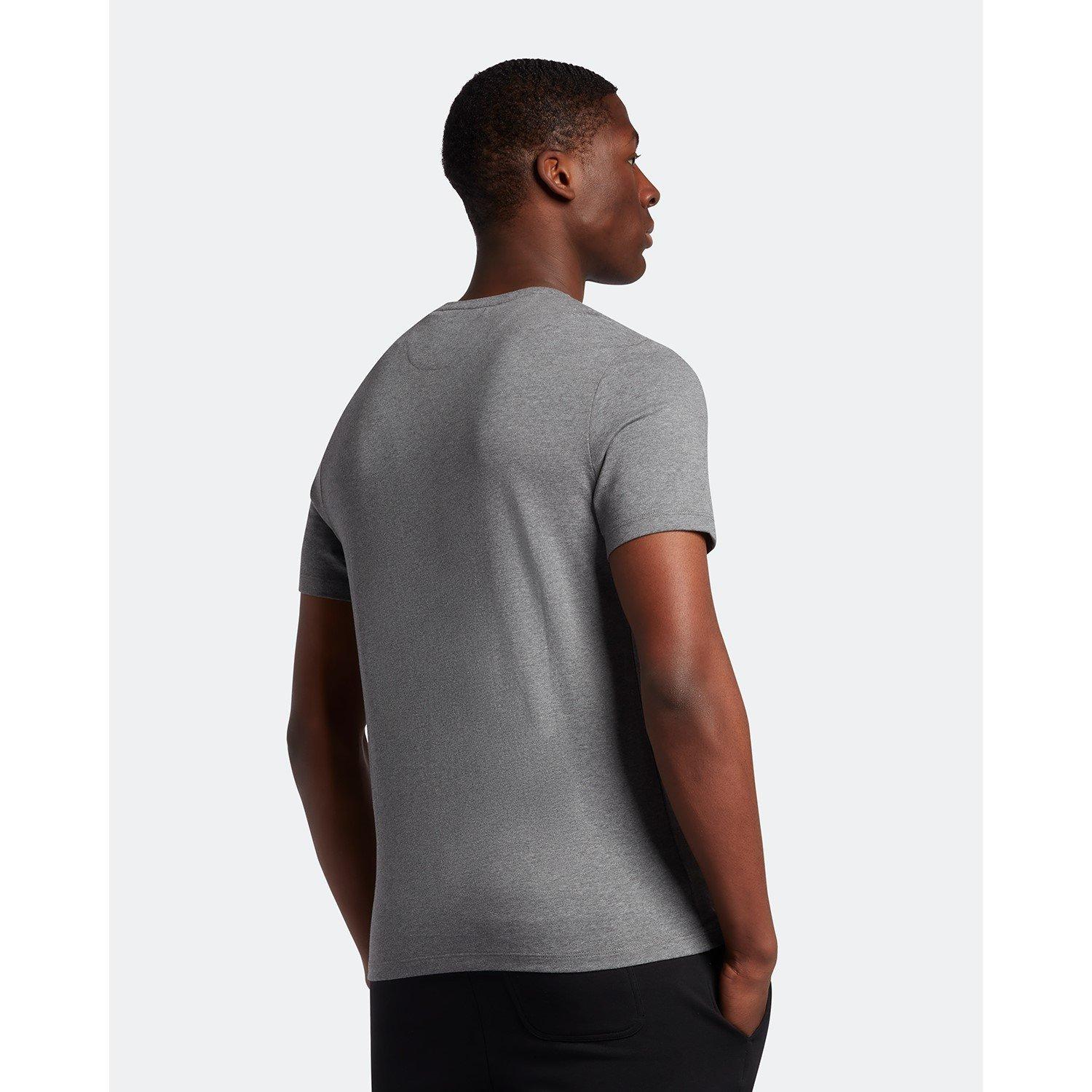 Mid Grey Marl - Lyle and Scott - Pocket T-Shirt - 3