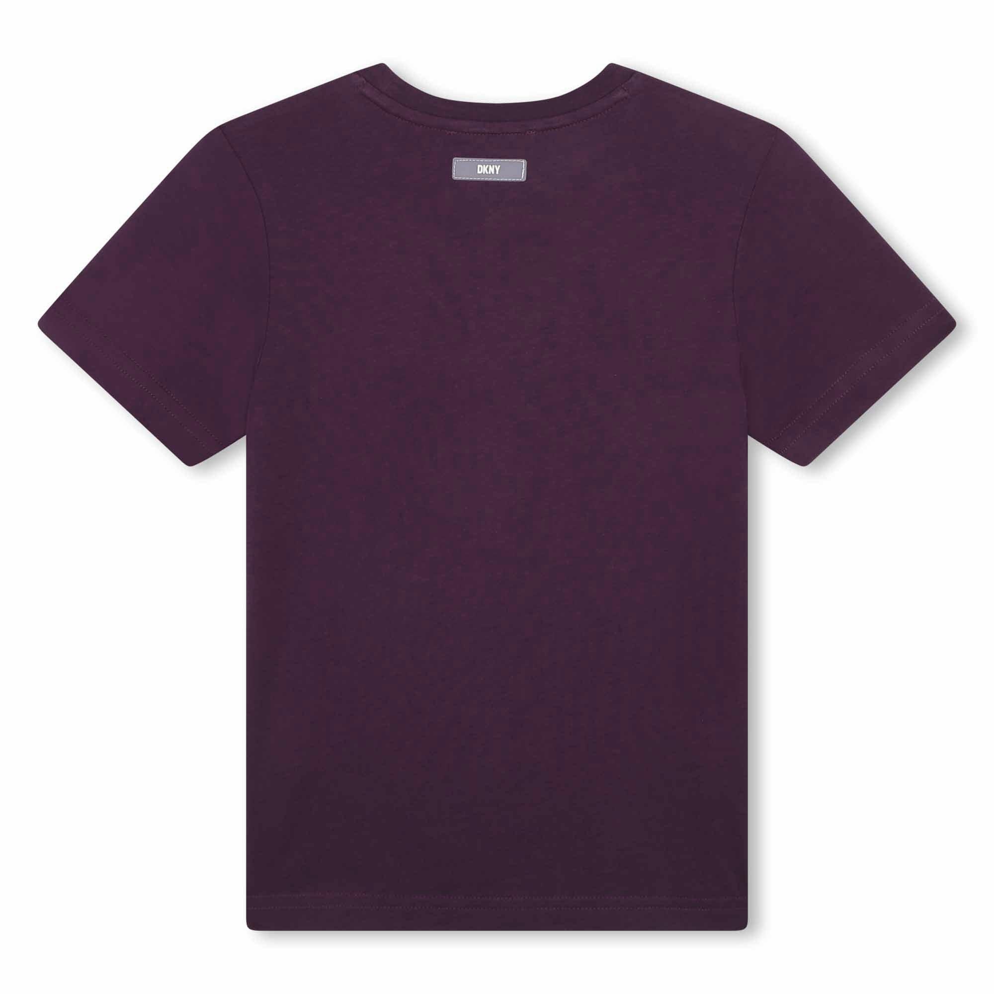 Violet 910 - DKNY - Unisex Kids' Logo Regular Fit T-Shirt - 2