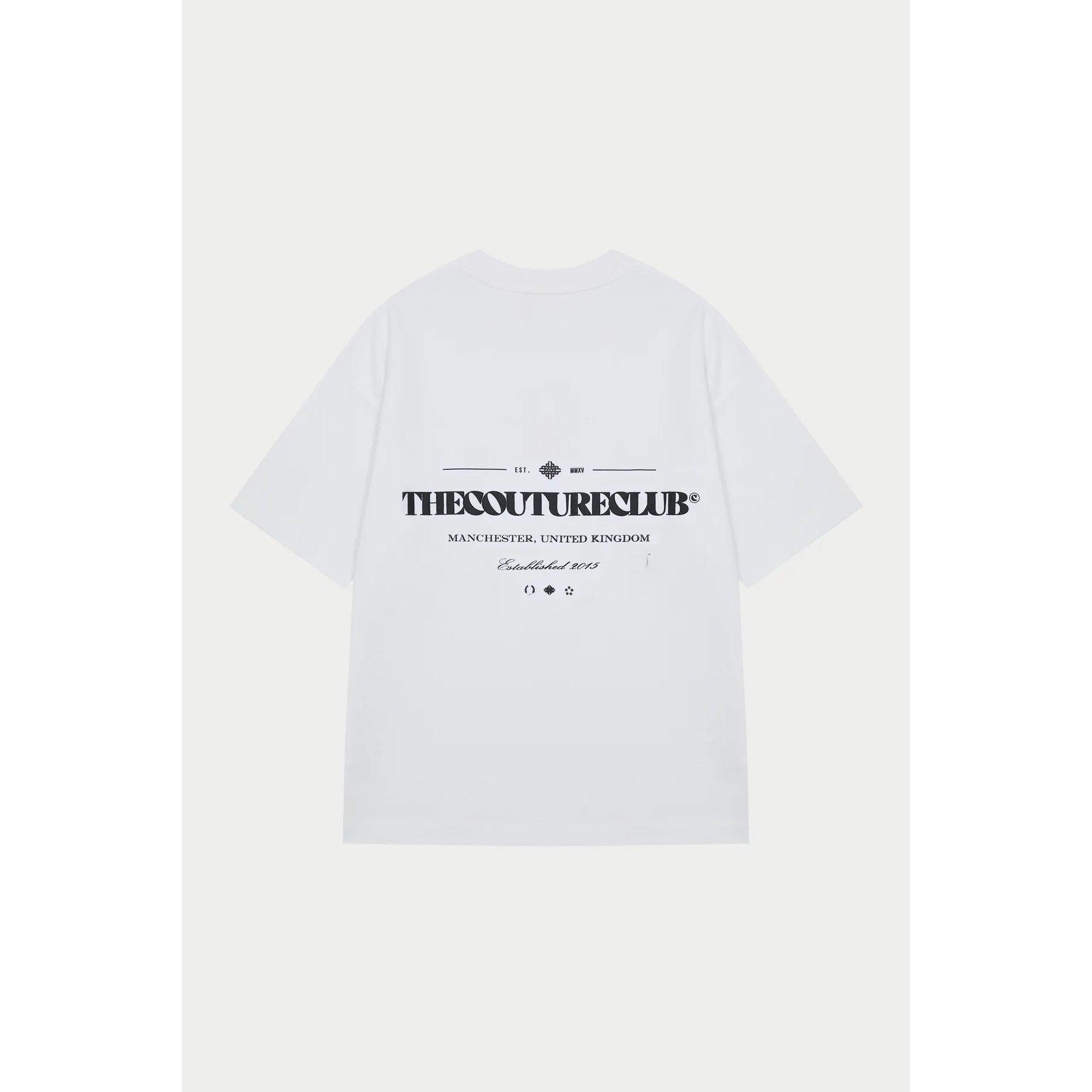 White - The Couture Club - Men's Copyright Short-Sleeve Cotton Oversized T-Shirt - 2