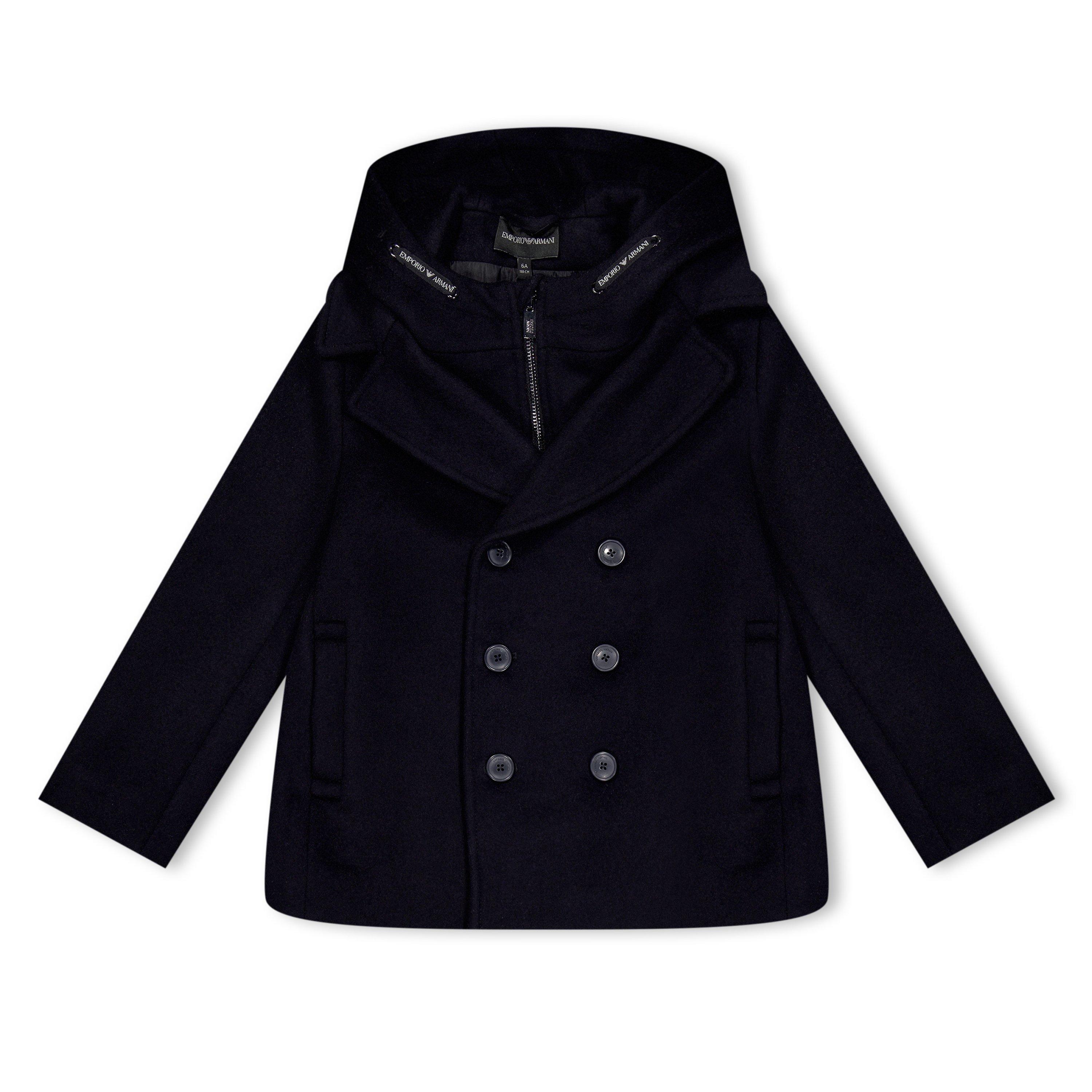 Armani caban coat discount