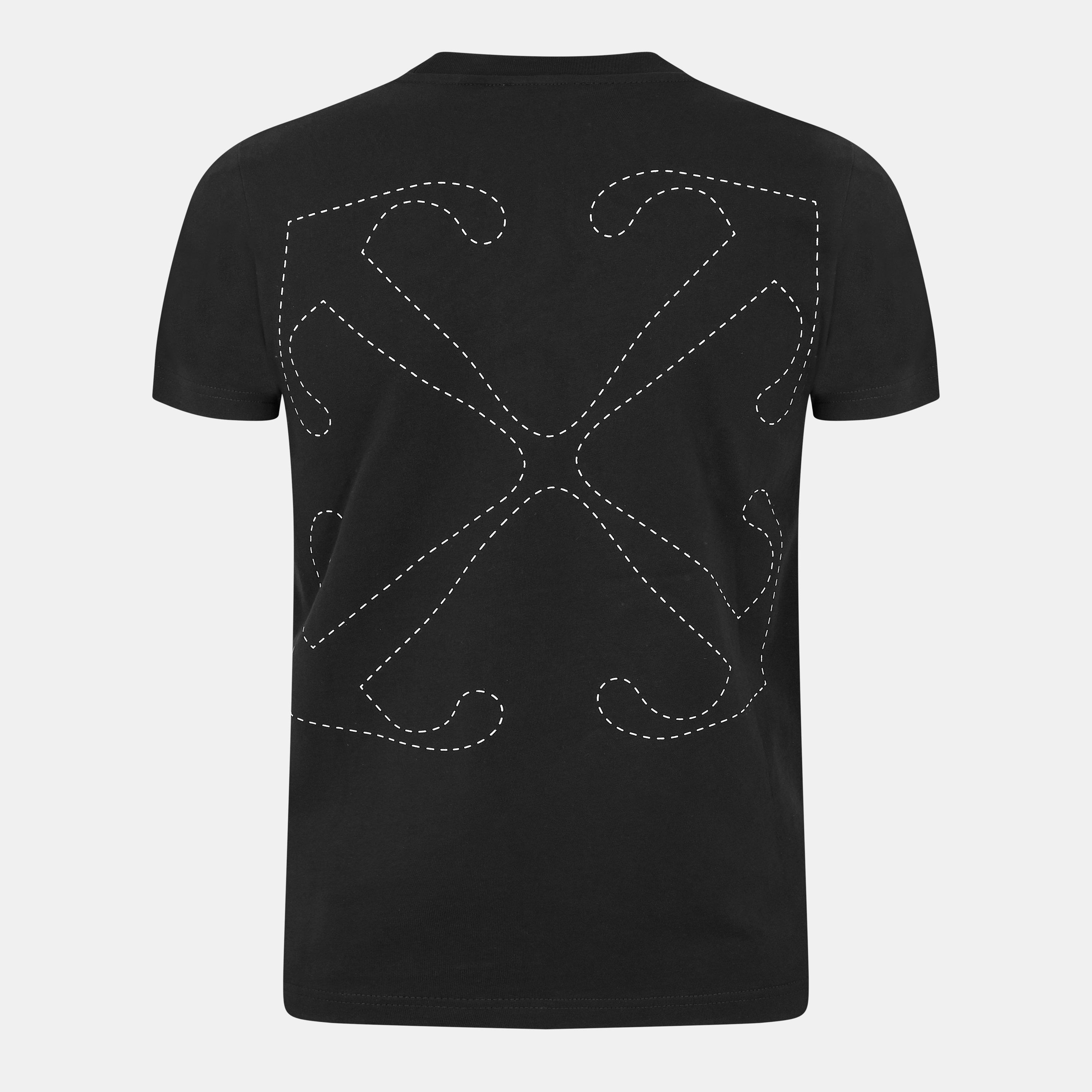 Black-White - Off White - Men's - Crew Neck T-Shirt - 1