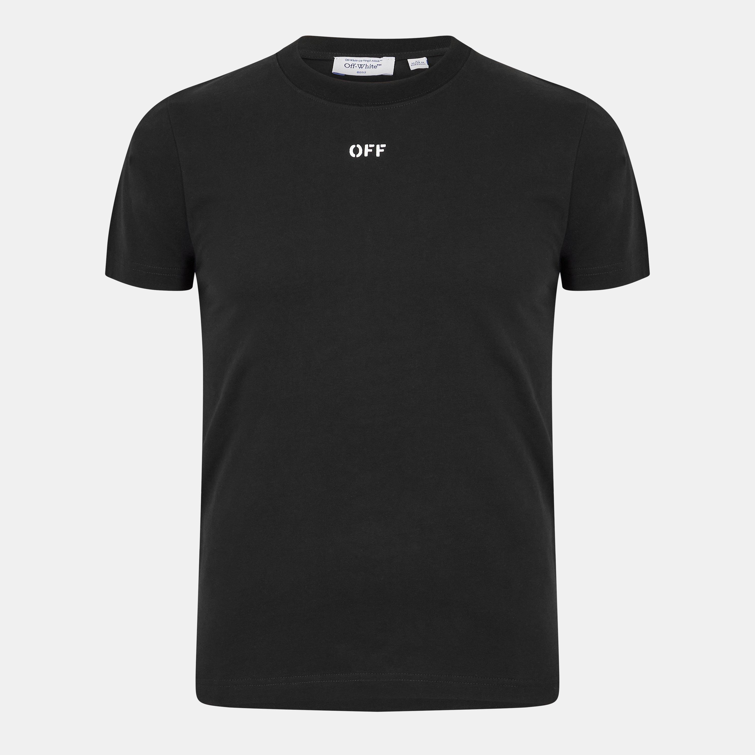 Black-White - Off White - Regular Fit T-Shirt - 2