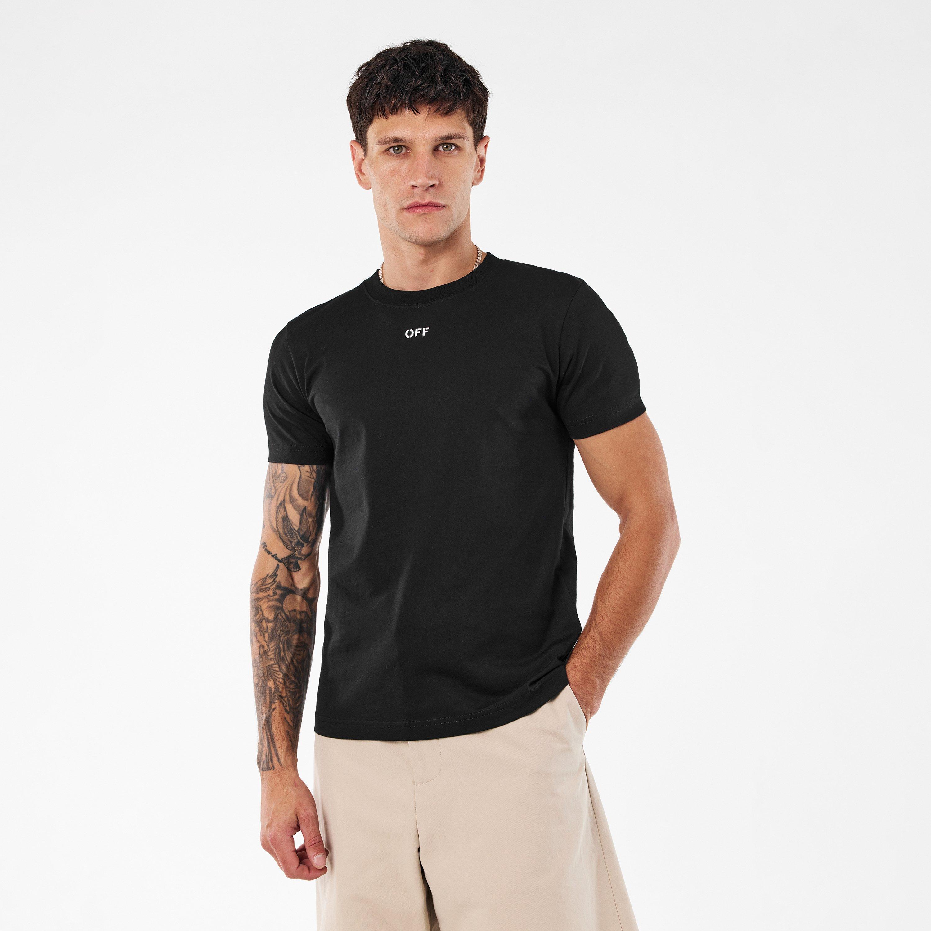 Black-White - Off White - Regular Fit T-Shirt - 3