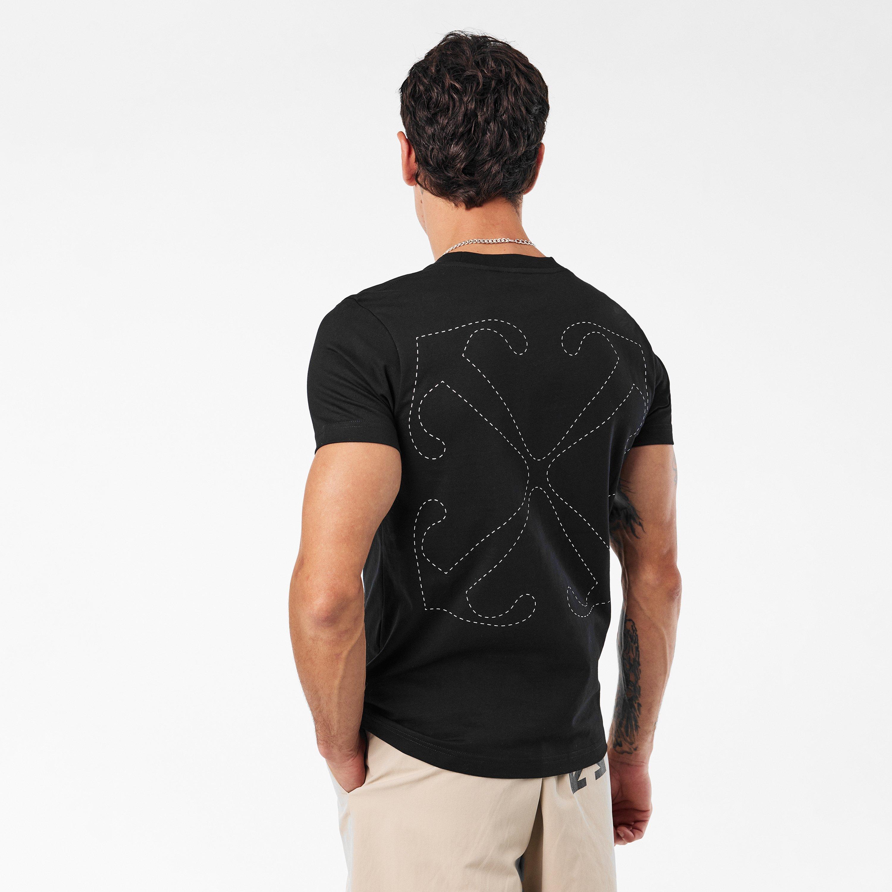 Black-White - Off White - Regular Fit T-Shirt - 4