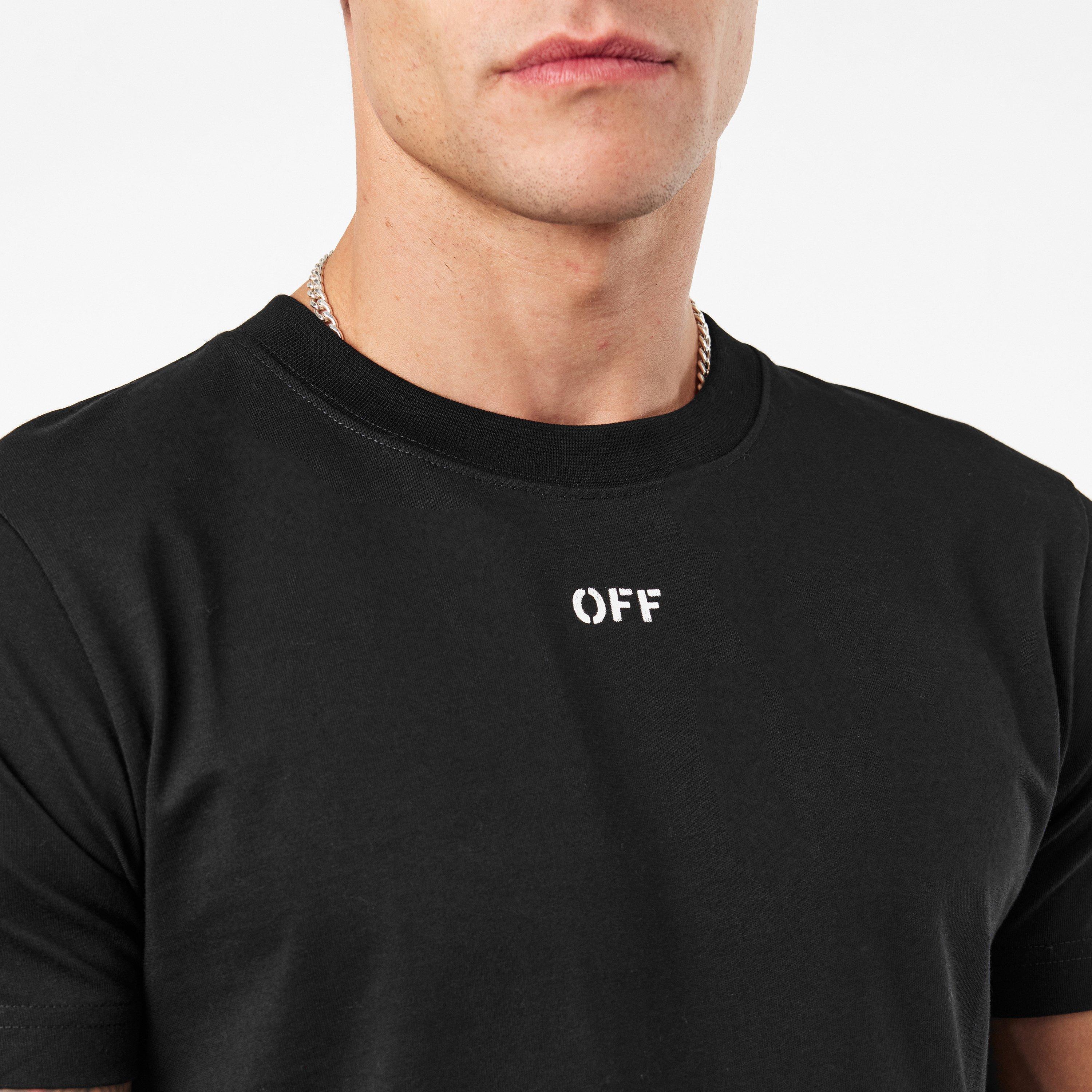 Black-White - Off White - Regular Fit T-Shirt - 5