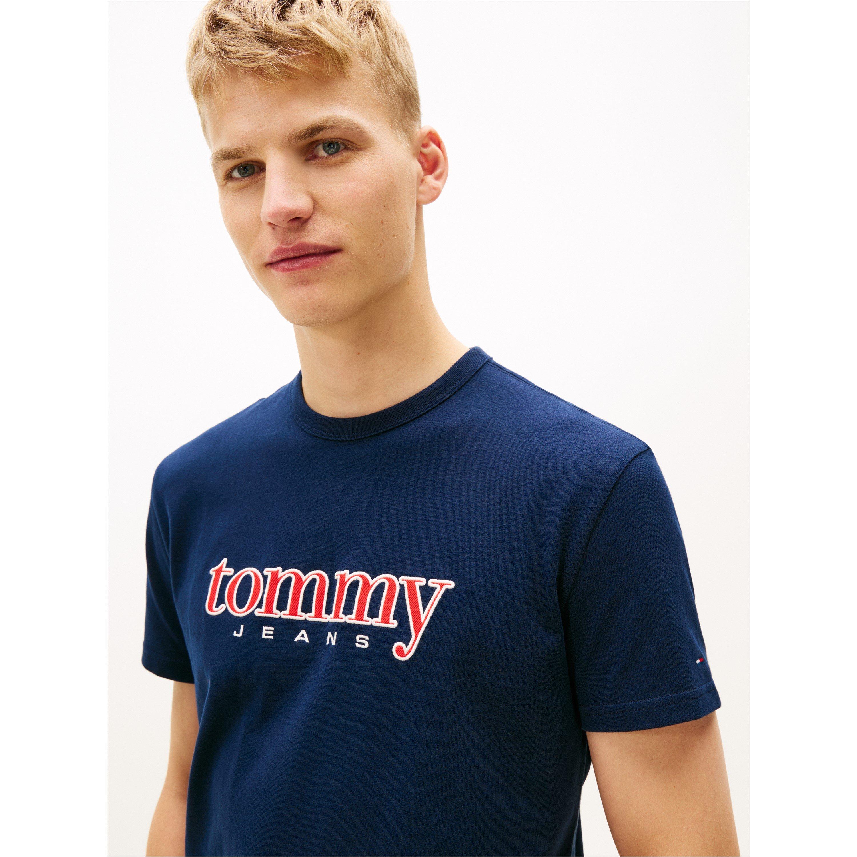 Dark Night Navy - Tommy Jeans - TJ Reg Applq Ss T Sn62 - 3