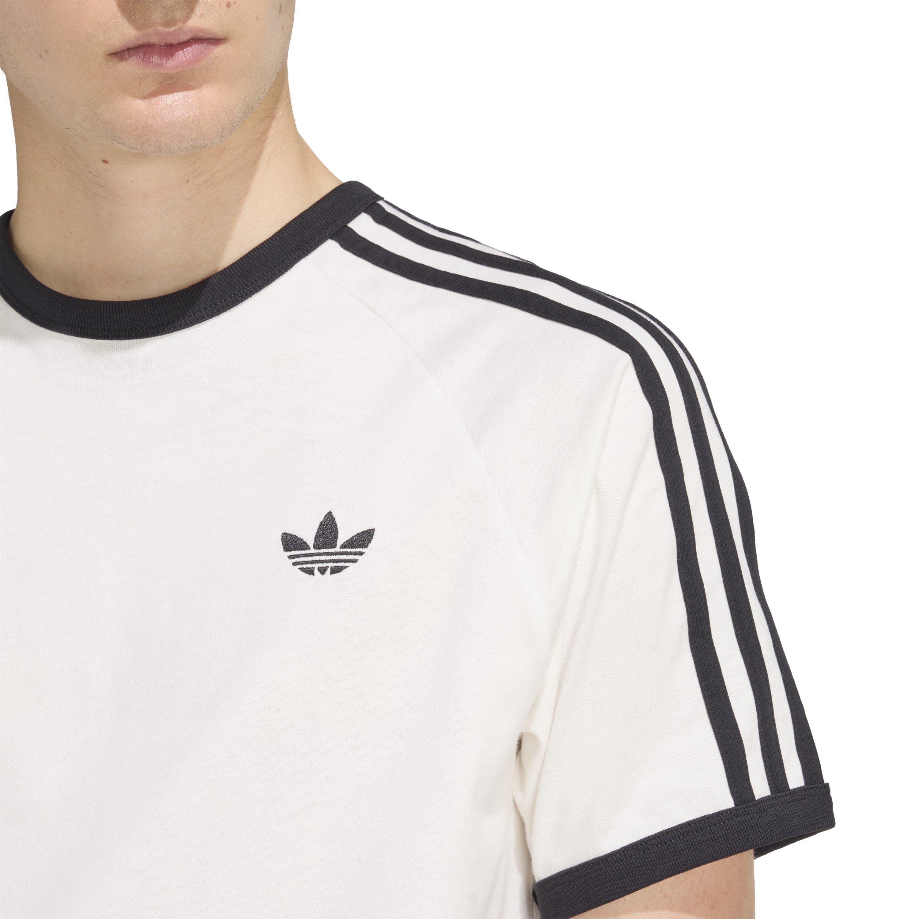 White - adidas Originals - Men's 3 Stripe T-Shirt - 4