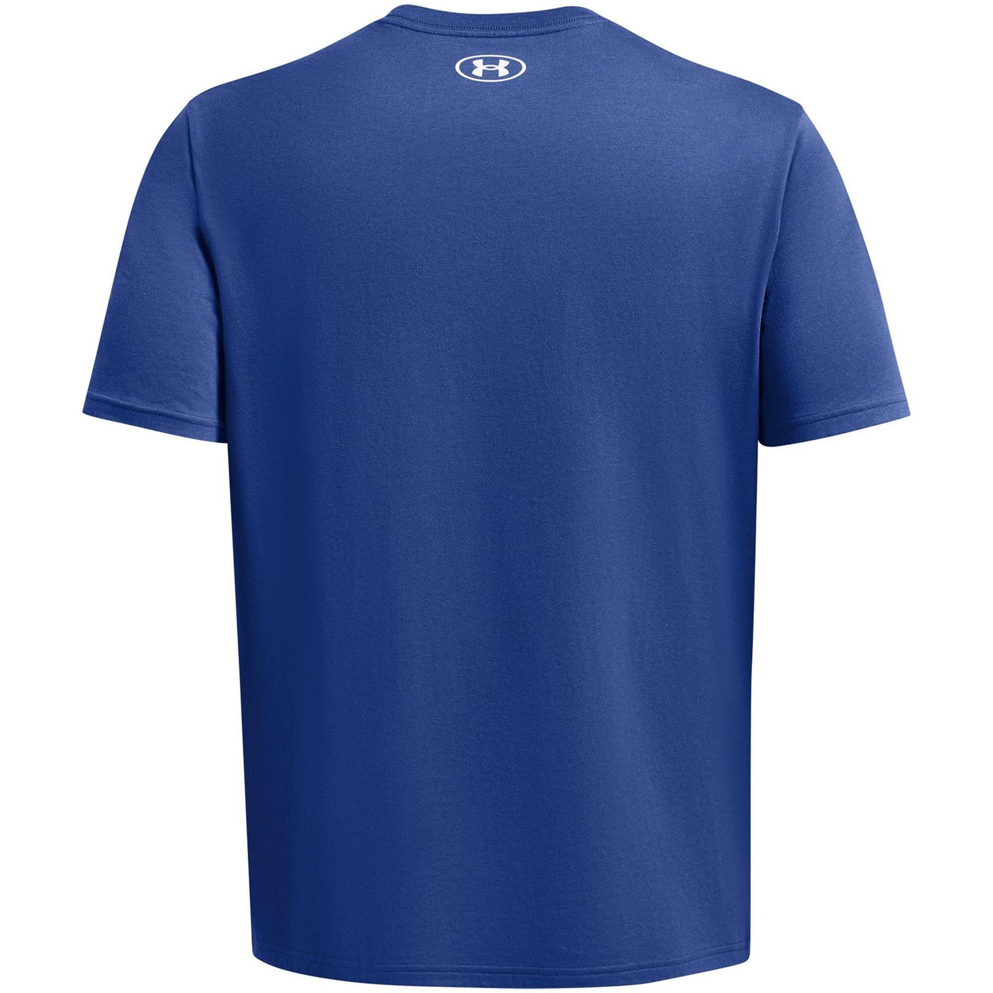 Blue - Under Armour - ABC Camo Boxed Logo Short Sleeve - 2