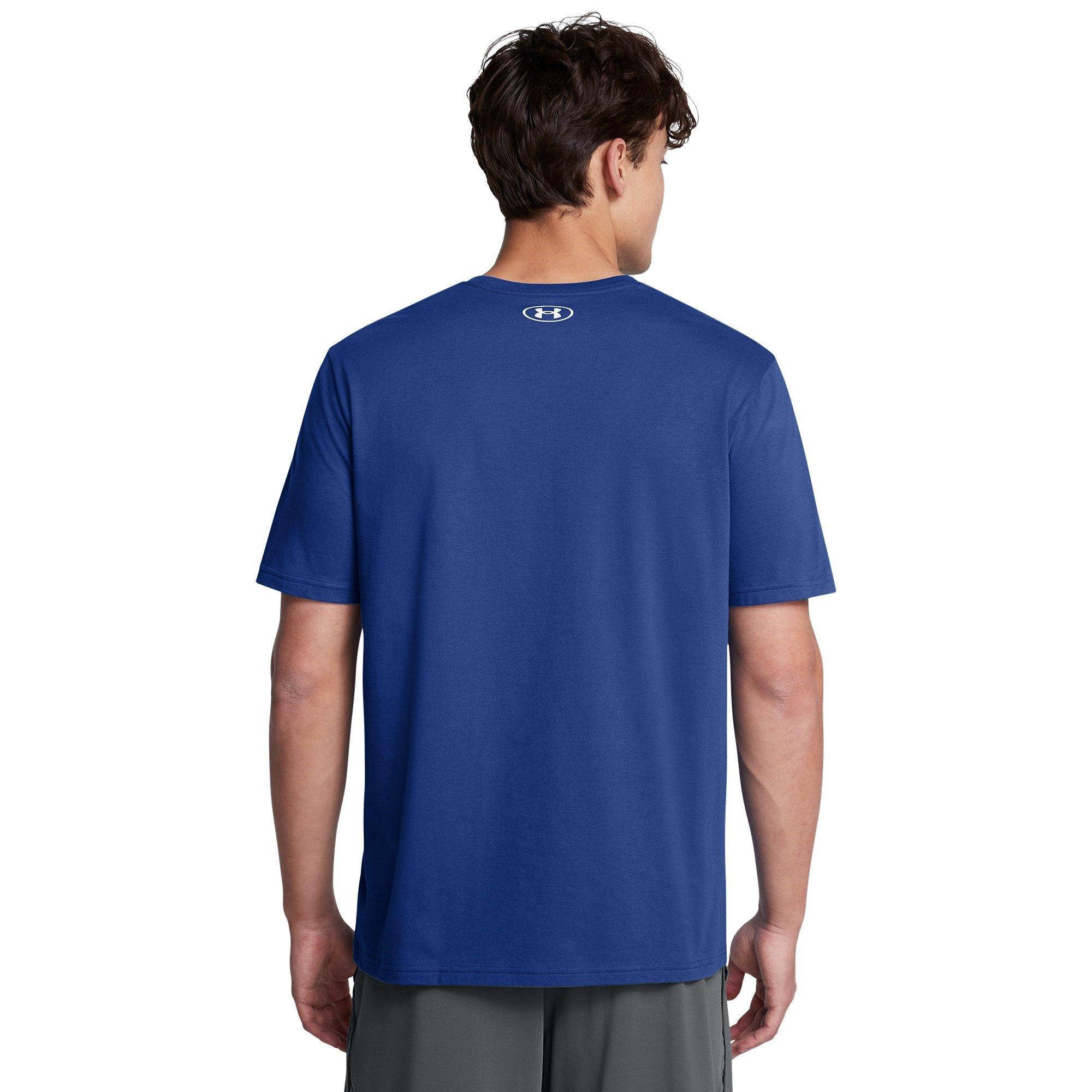 Blue - Under Armour - ABC Camo Boxed Logo Short Sleeve - 4