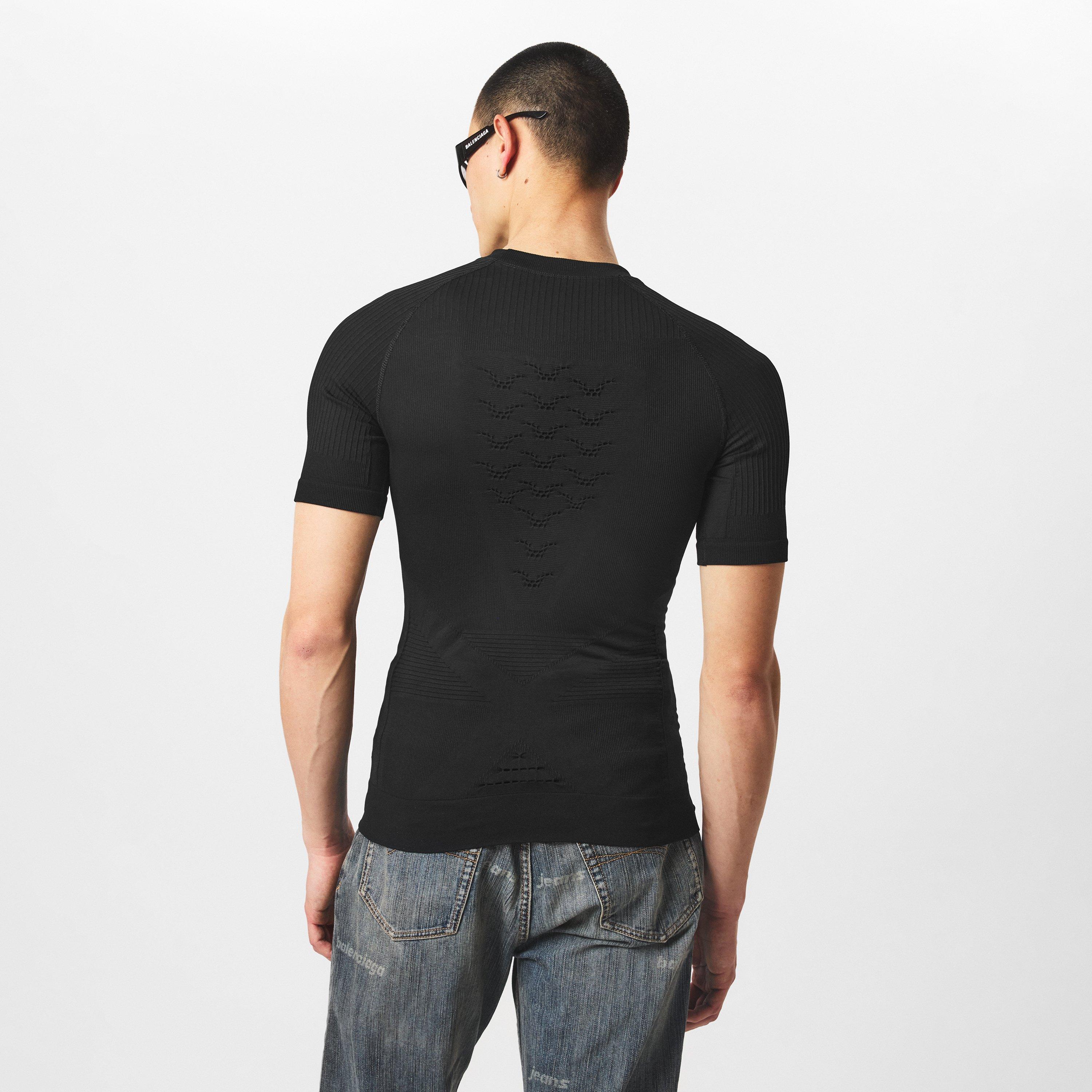 Black - Balenciaga - Men's Regular Fit T-Shirt - 4