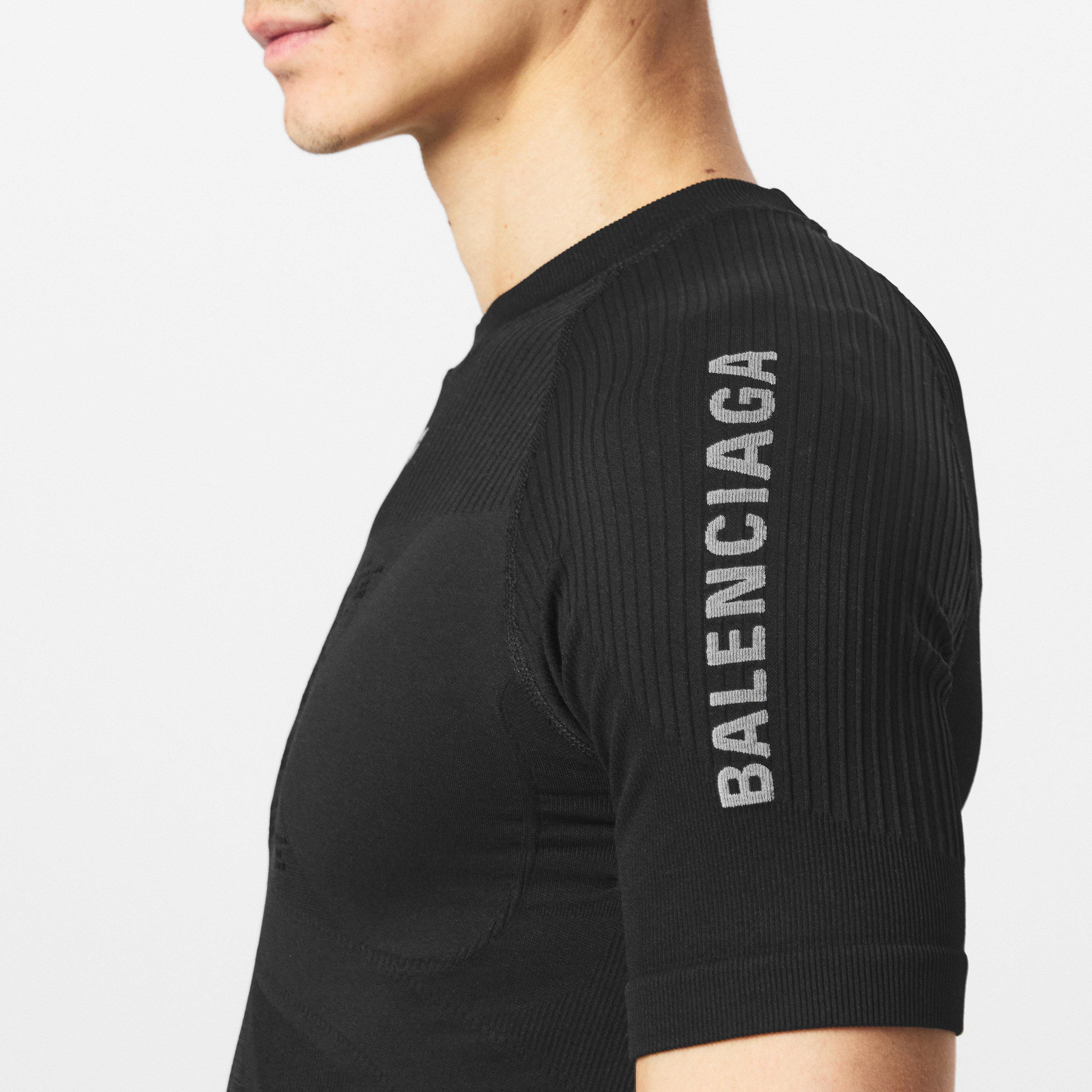 Black - Balenciaga - Men's Regular Fit T-Shirt - 5