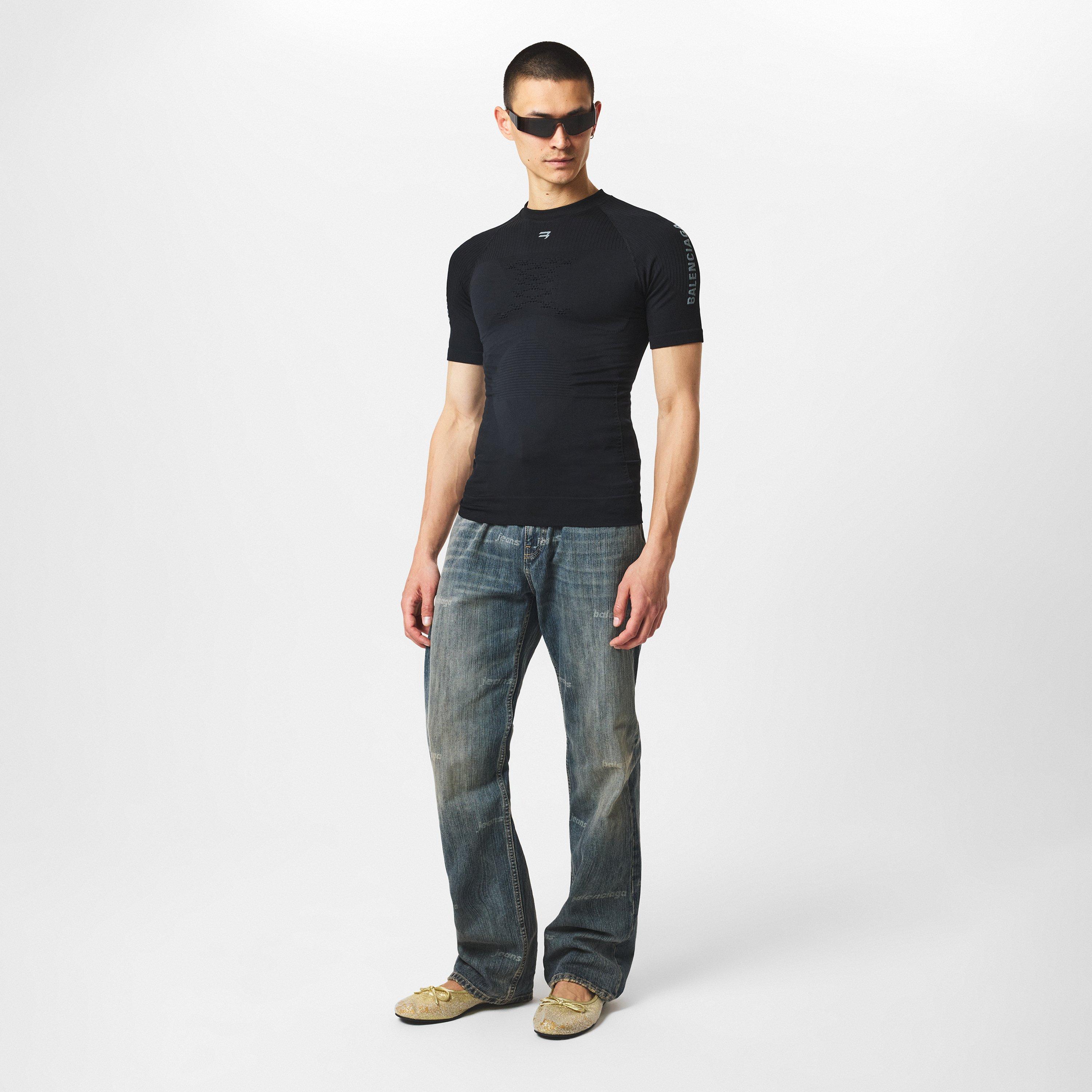 Black - Balenciaga - Men's Regular Fit T-Shirt - 6