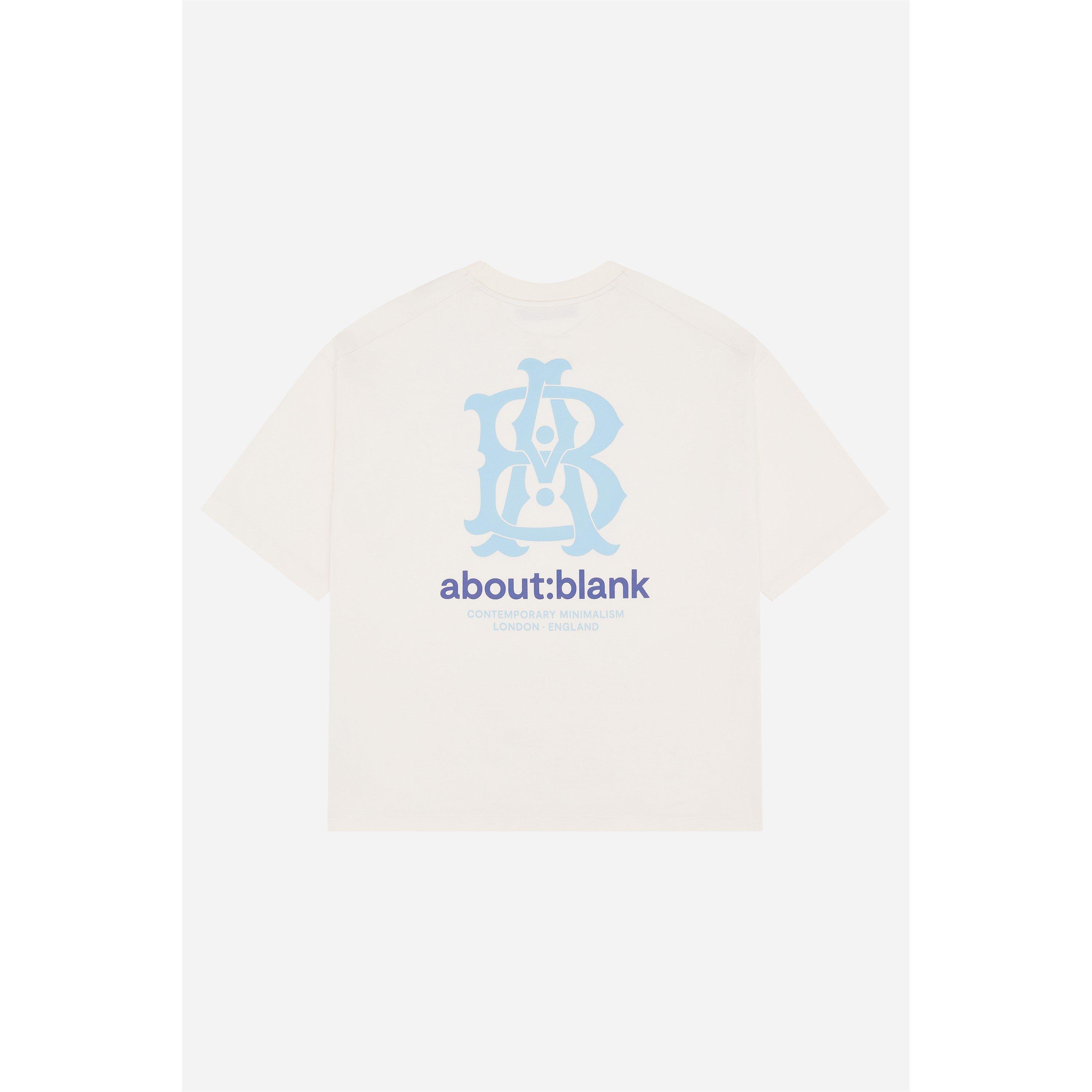 Oat/Blue - about:blank - Men's Oversized T-Shirt - 4
