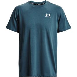 Under Armour Under Armour T-shirt met logo en print achterop in blauw