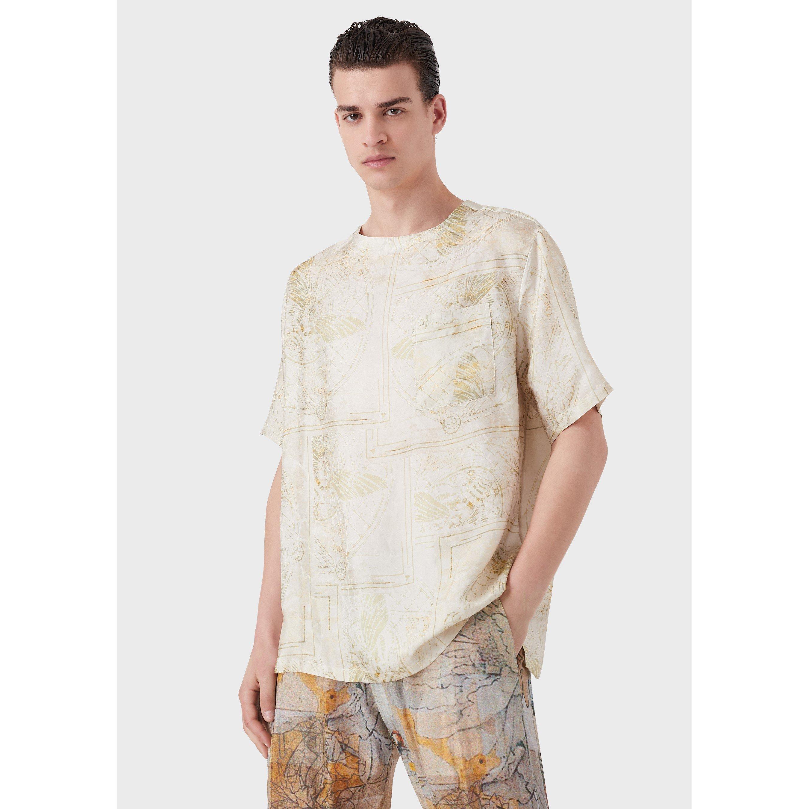 Kaki-Khaki - Emporio Armani - Short Sleeve Shirt - 2