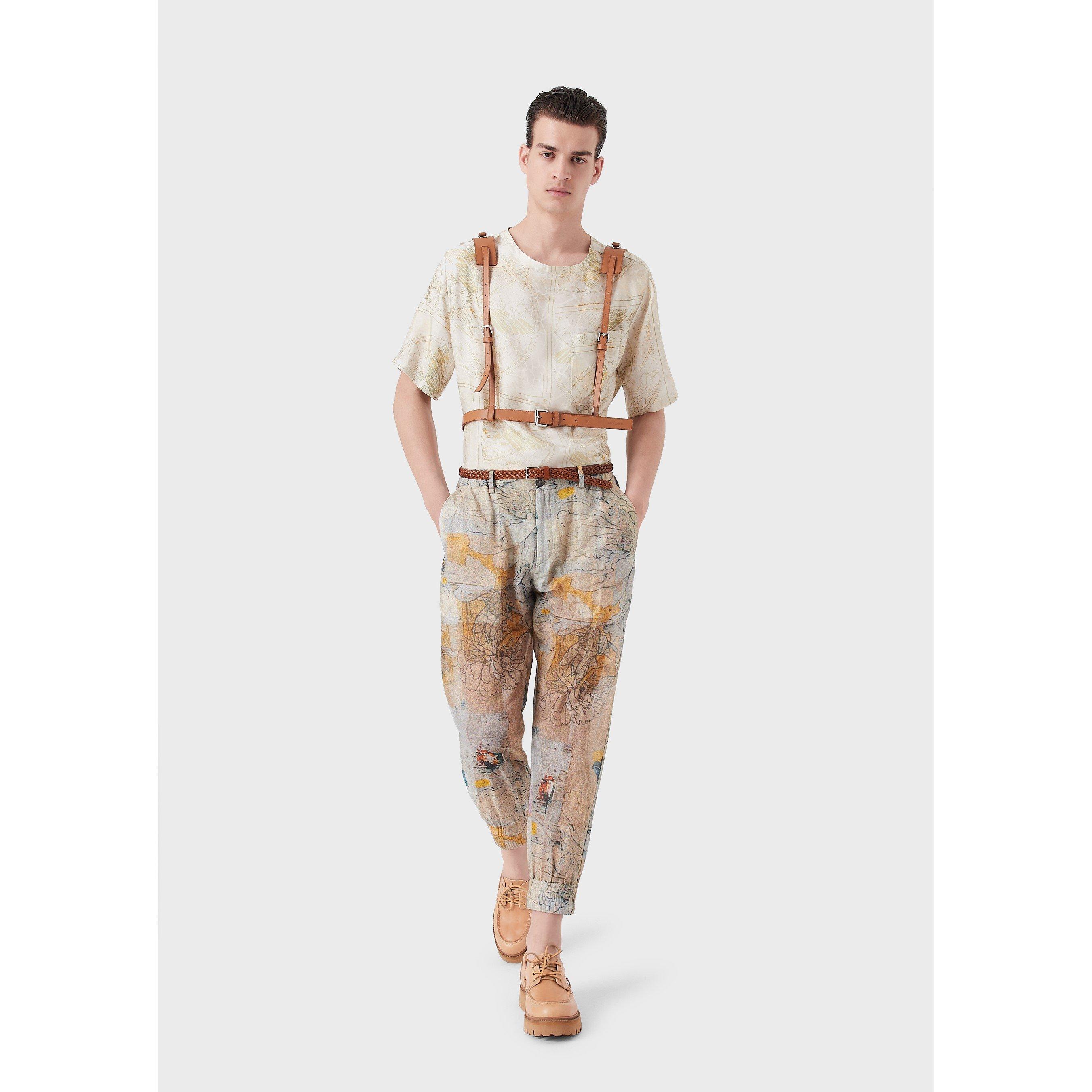 Kaki-Khaki - Emporio Armani - Short Sleeve Shirt - 4