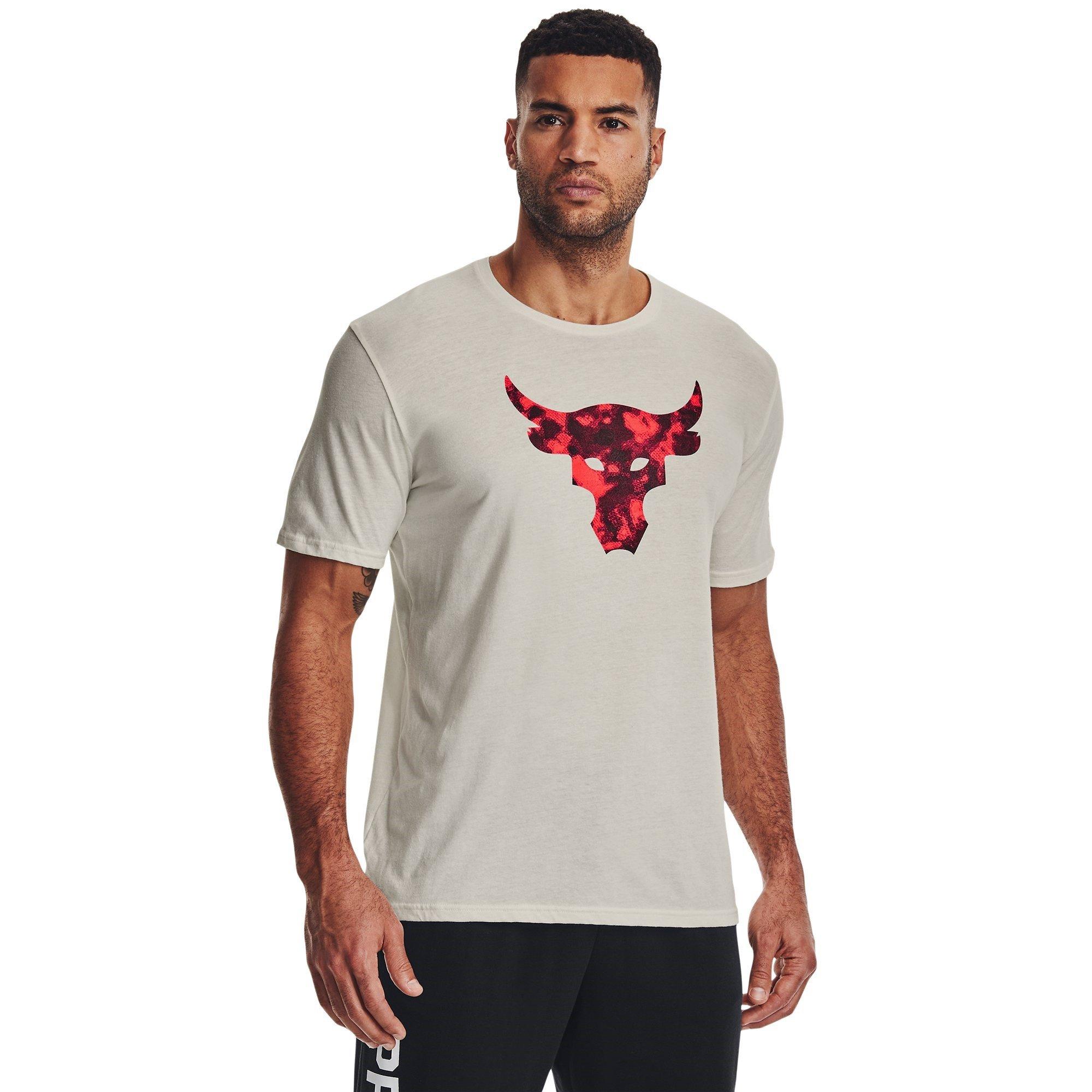 Elfenbein/Schwarz - Under Armour - Rock Brahma Bull Regular Fit T-Shirt - 2