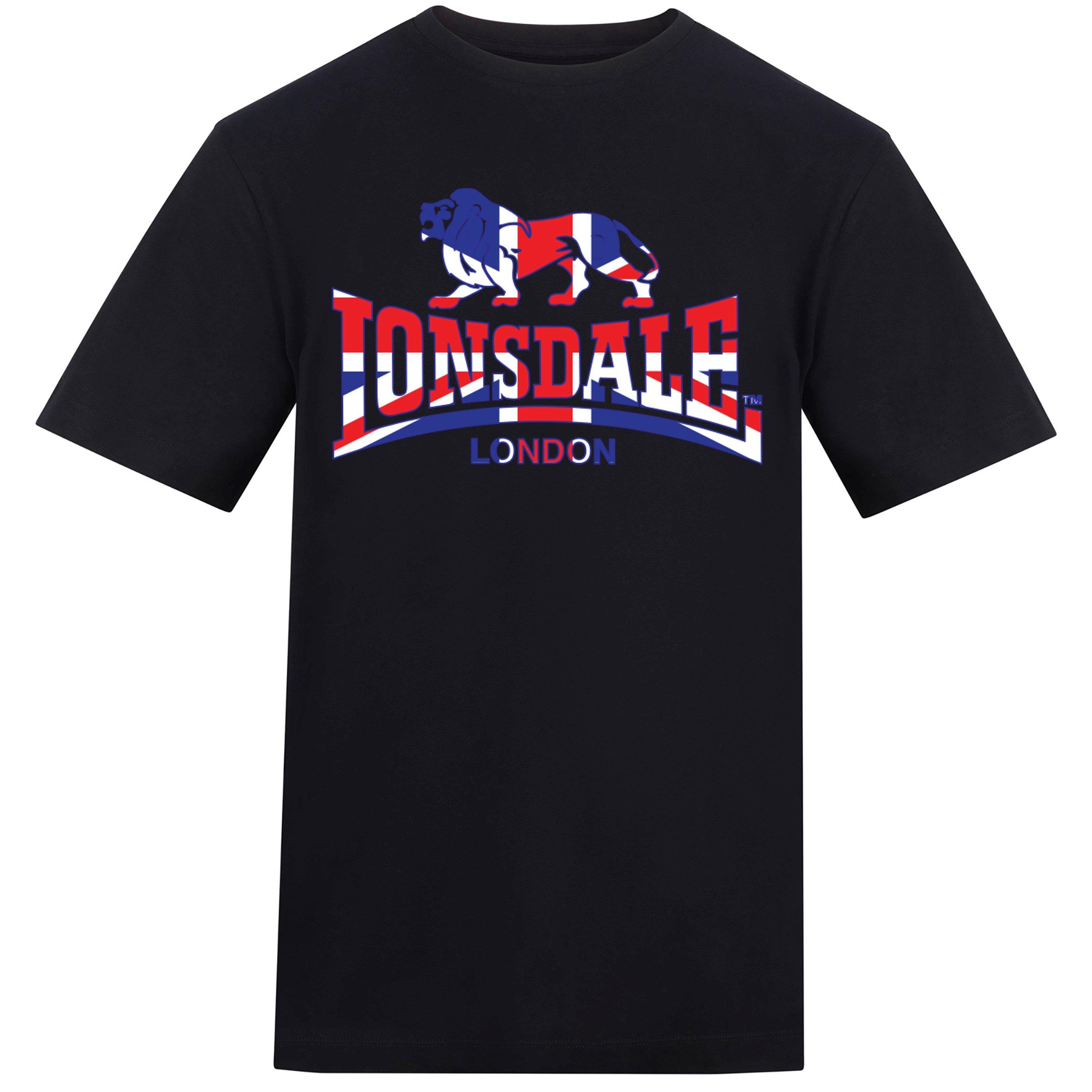 Black 1 - Lonsdale - Printed Logo Tee