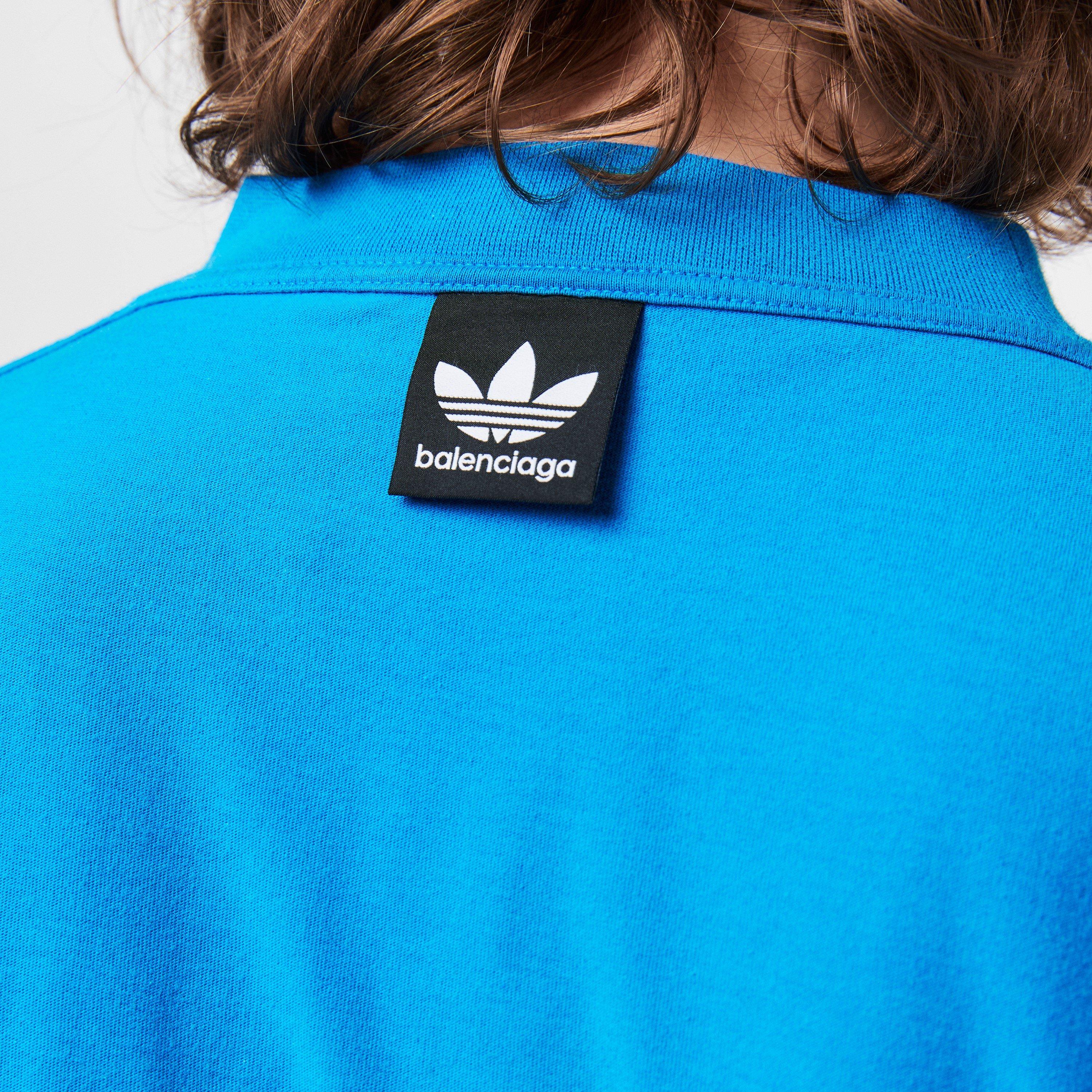 A-Blue/White - Balenciaga - Men's Oversized T-Shirt - 5