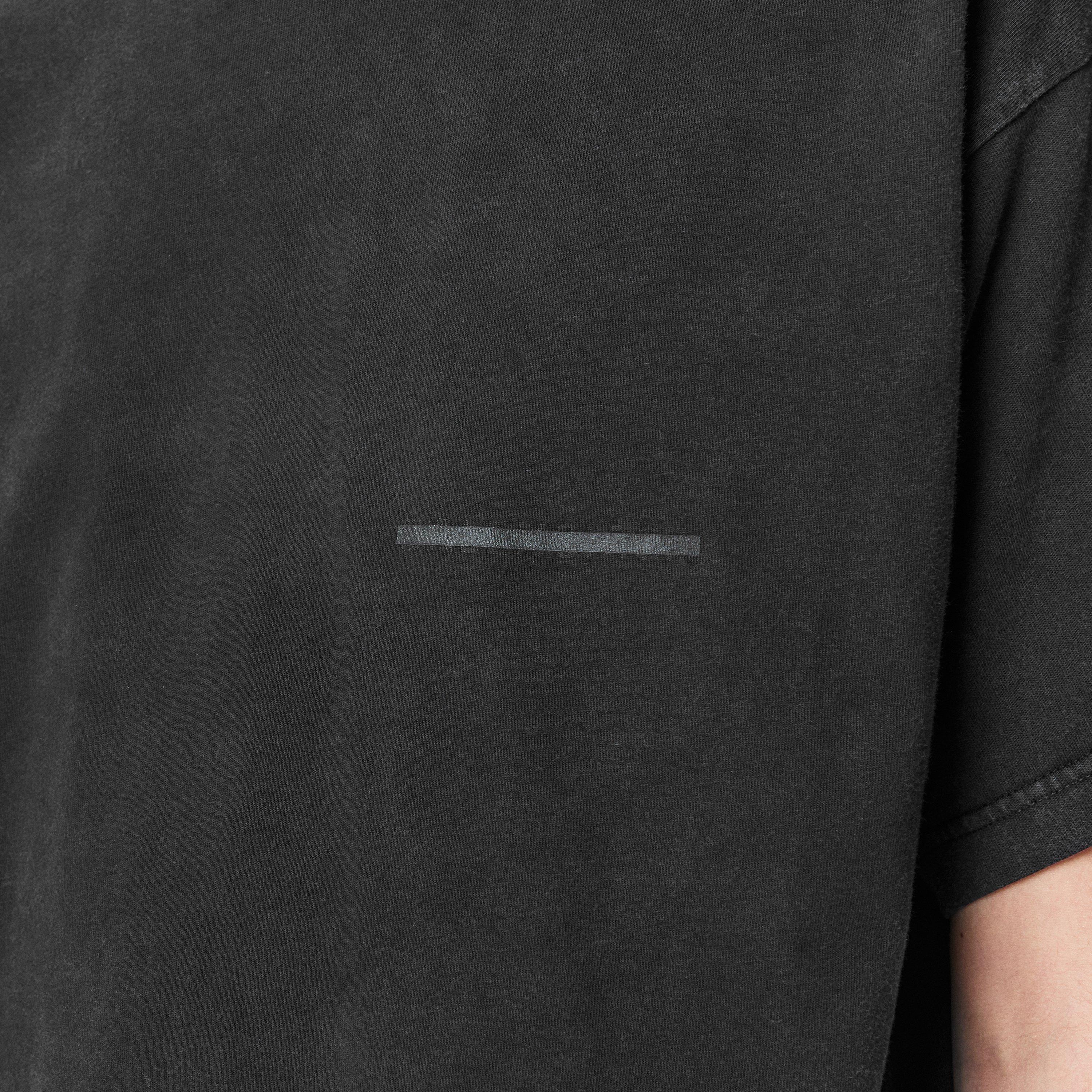 Washed Black - Balenciaga - Men's Oversized T-Shirt - 5