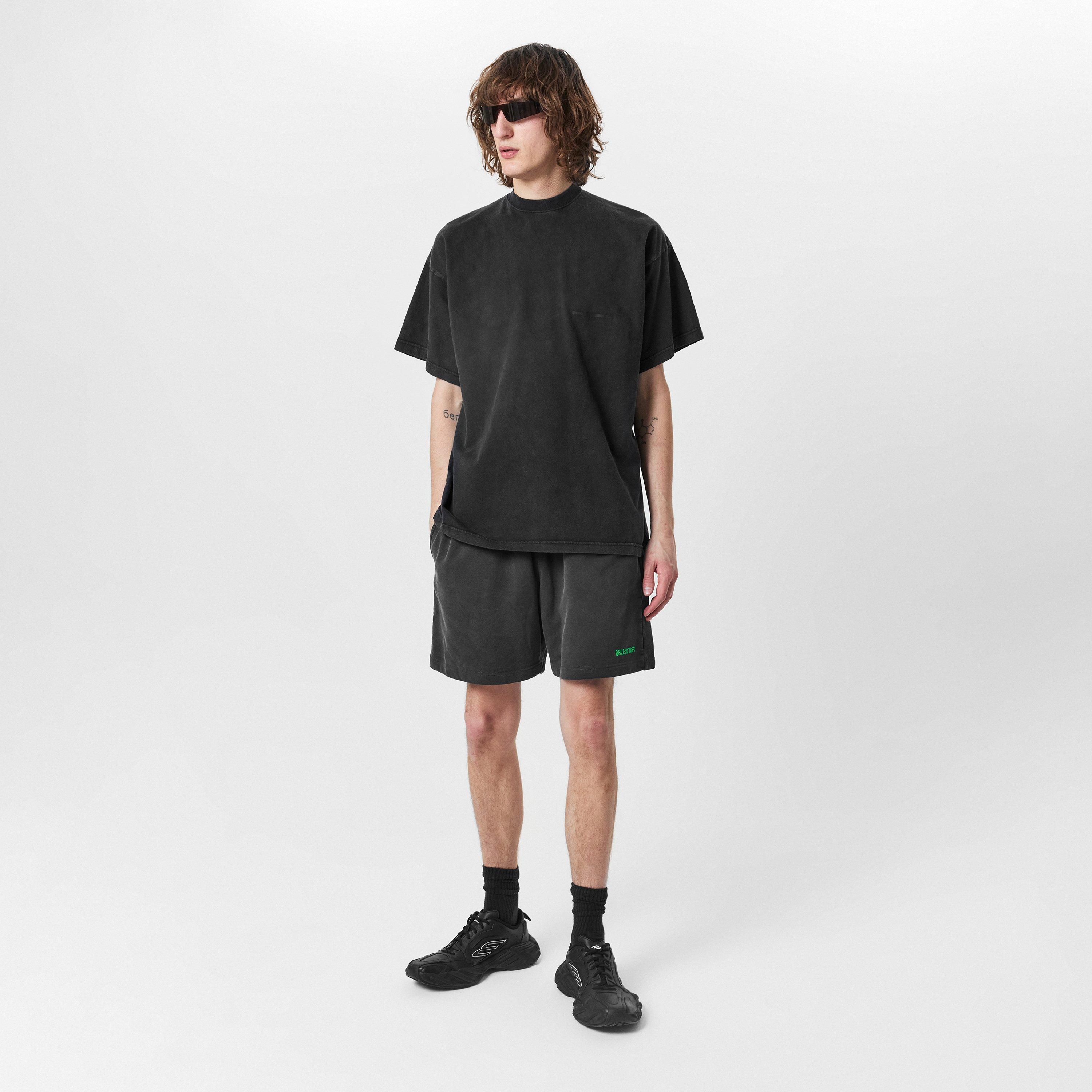 Washed Black - Balenciaga - Men's Oversized T-Shirt - 6