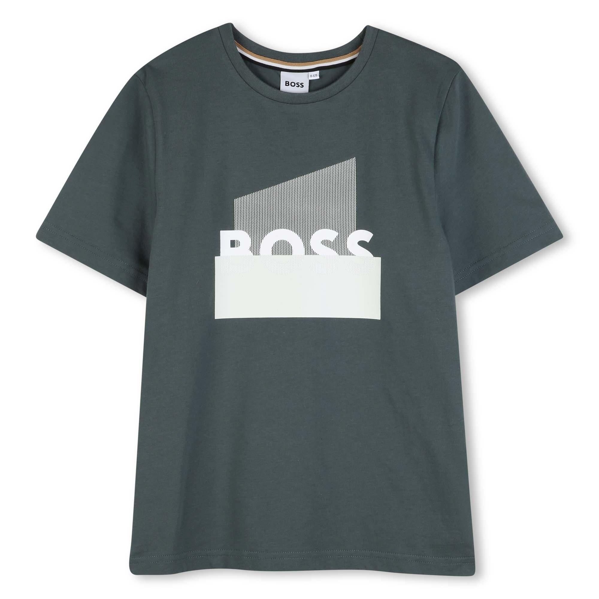 Vert foncé - Boss - Boss SS T Shirt Jn63 - 1