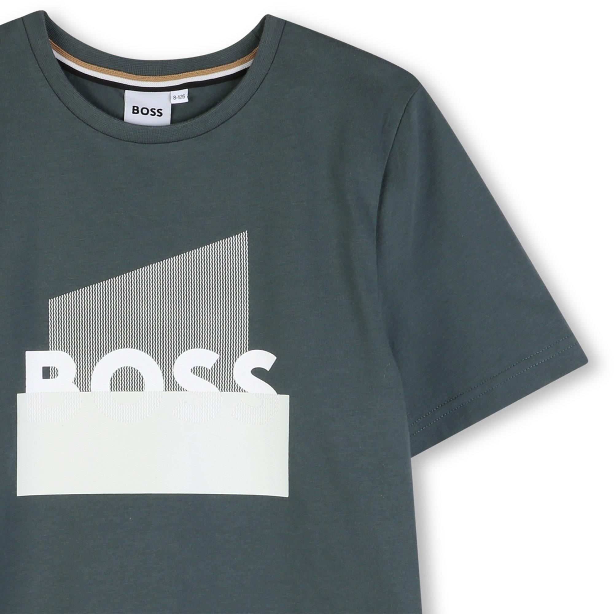 Vert foncé - Boss - Boss SS T Shirt Jn63 - 3