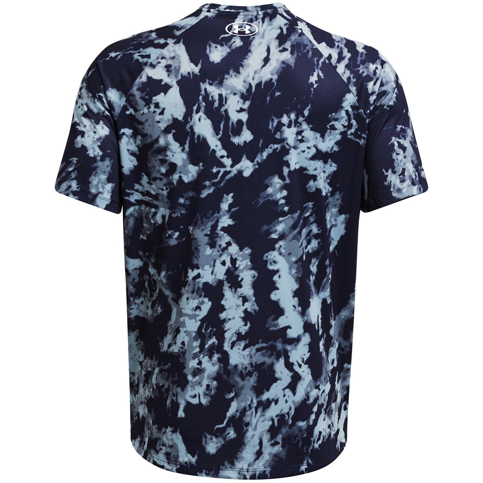 Blue - Under Armour - Armour Tech Camo T Shirt Mens - 2