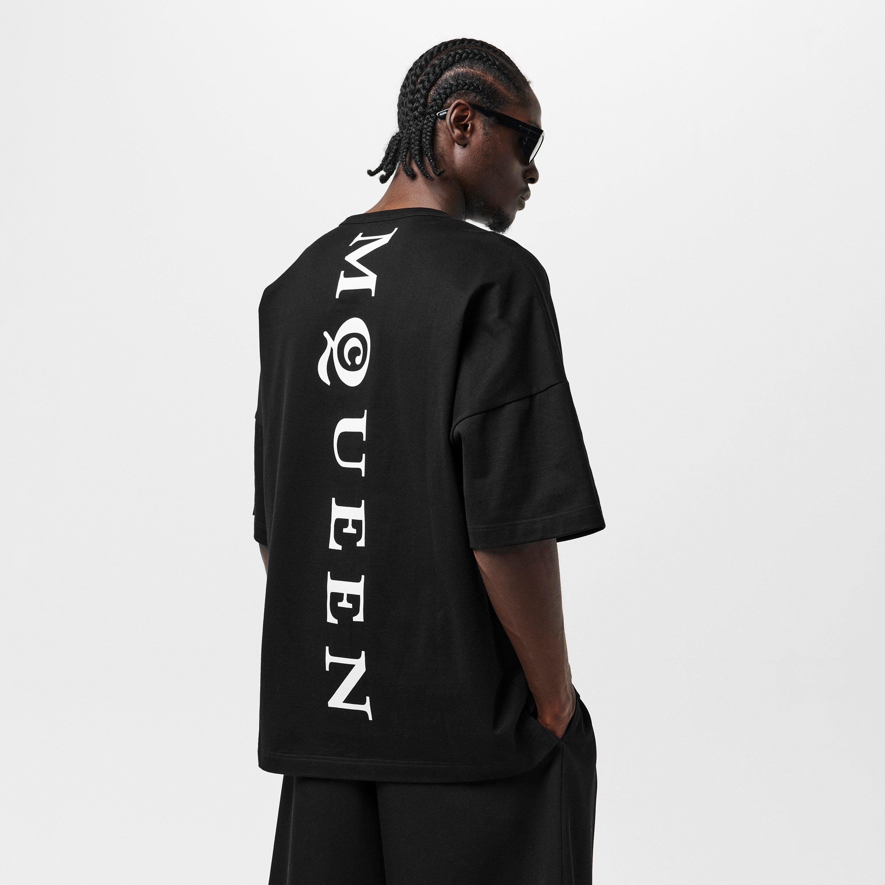 Black/White - Alexander McQueen - Men's Alex Oversized T-Shirt - 4