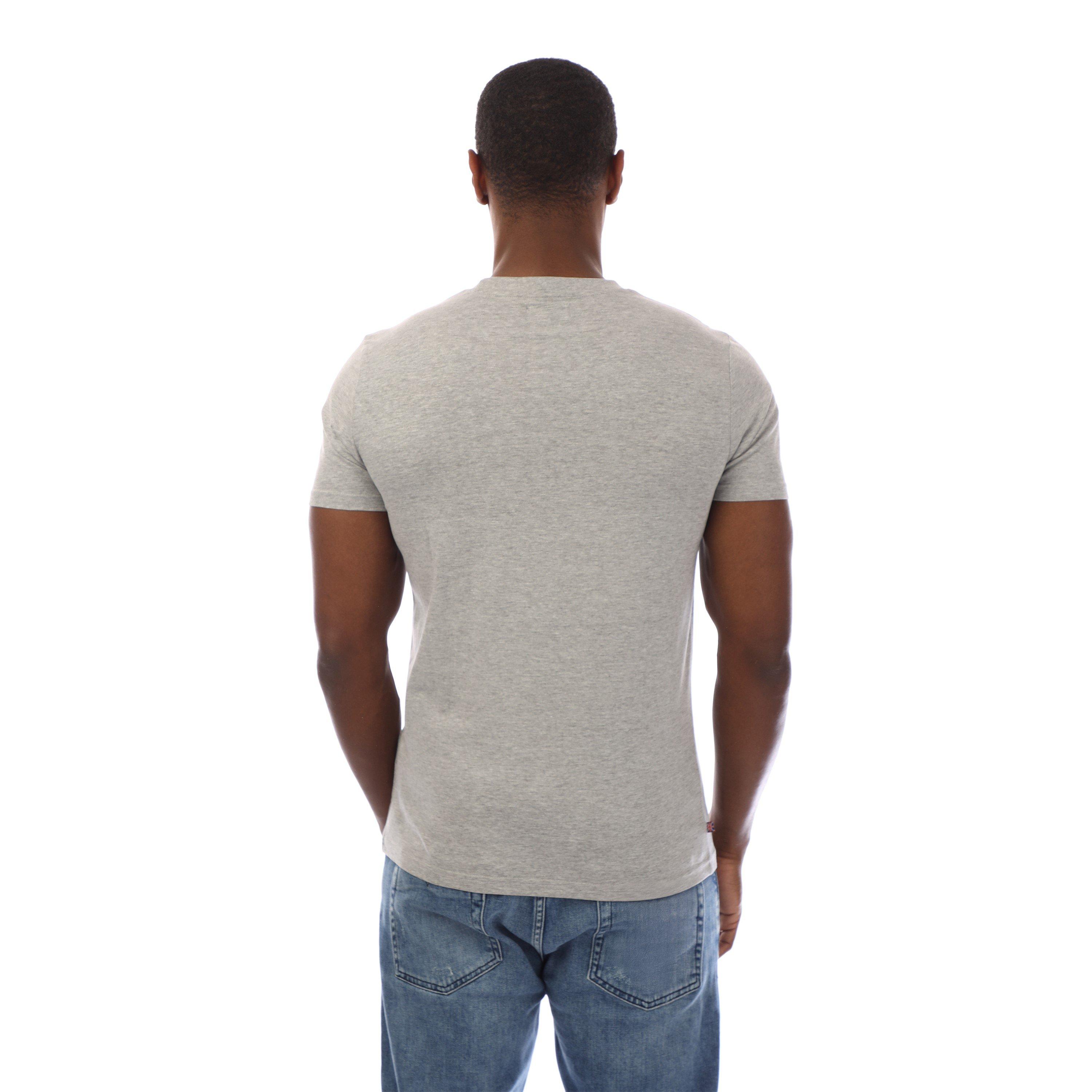 Light Grey/Wht - Aquascutum - Men's Regular Fit T-Shirt - 2