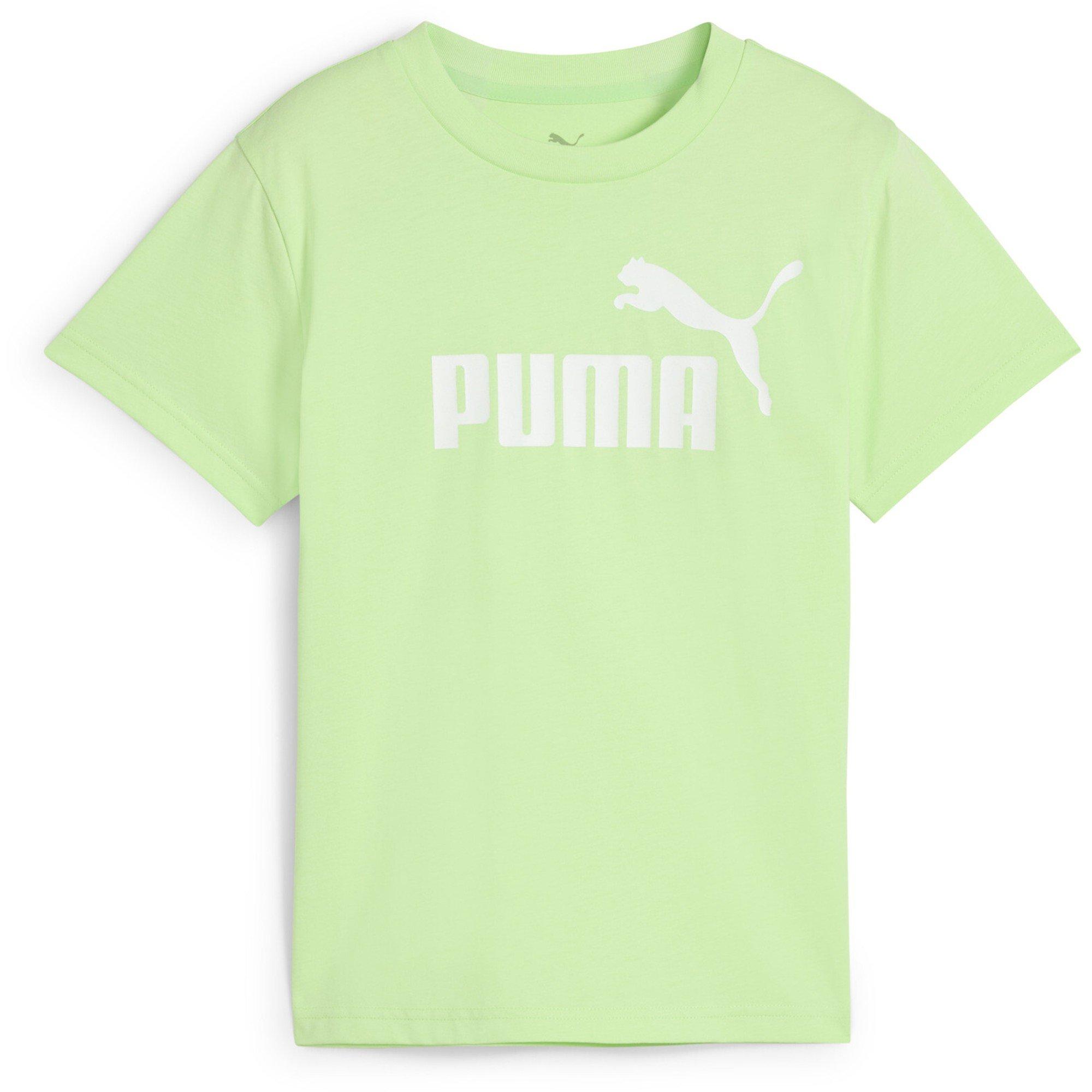 Green/White - Puma - Essential No. 1 Logo Junior Tee - 1