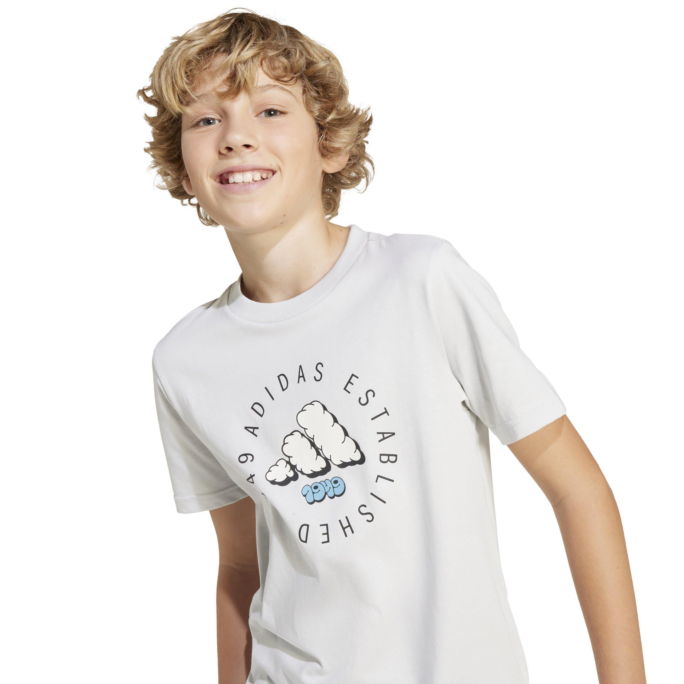 Grey One - adidas - Fun Graphic T-Shirt Childrens - 8