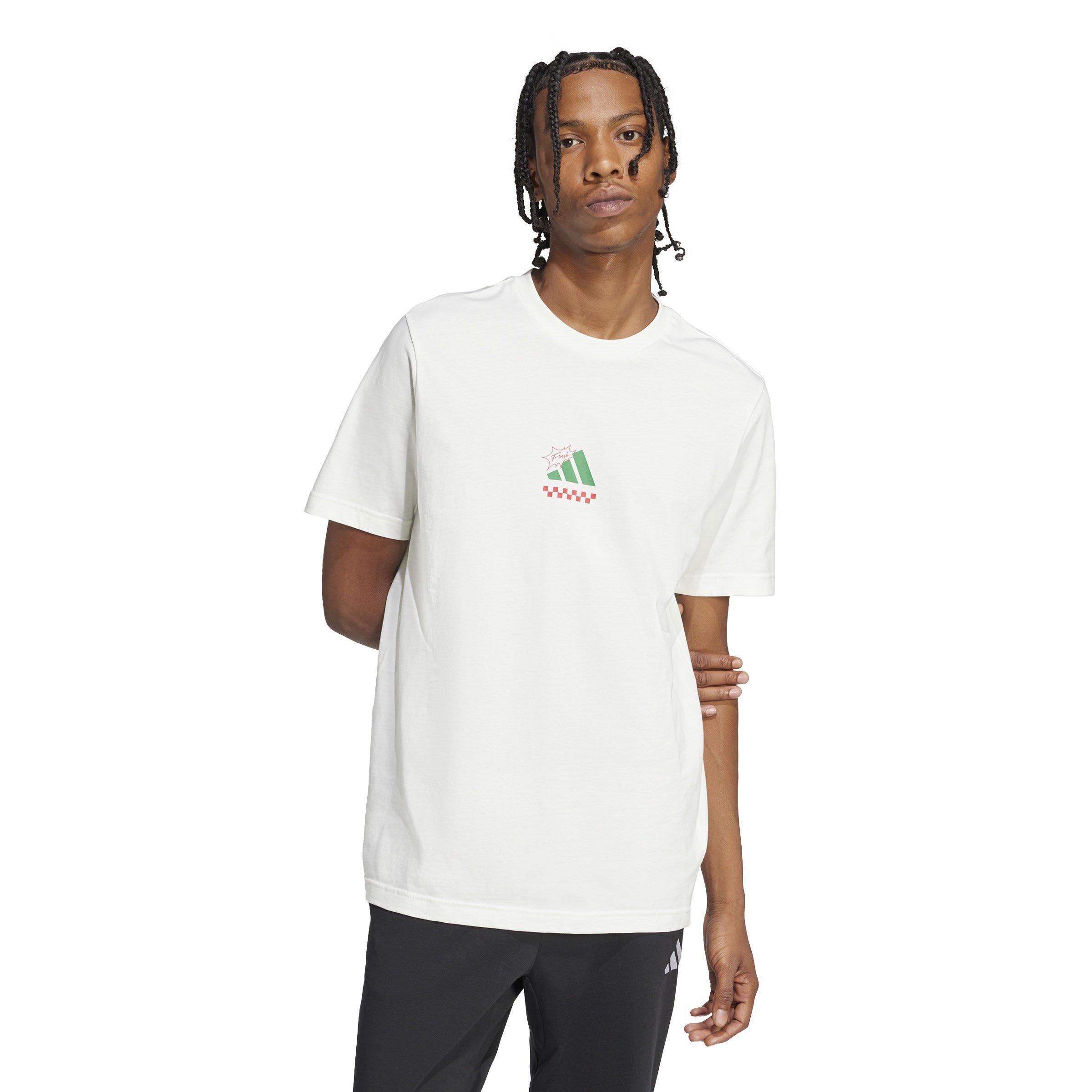 Off White - adidas - Lounge Pizza Graphic T-Shirt Mens - 2