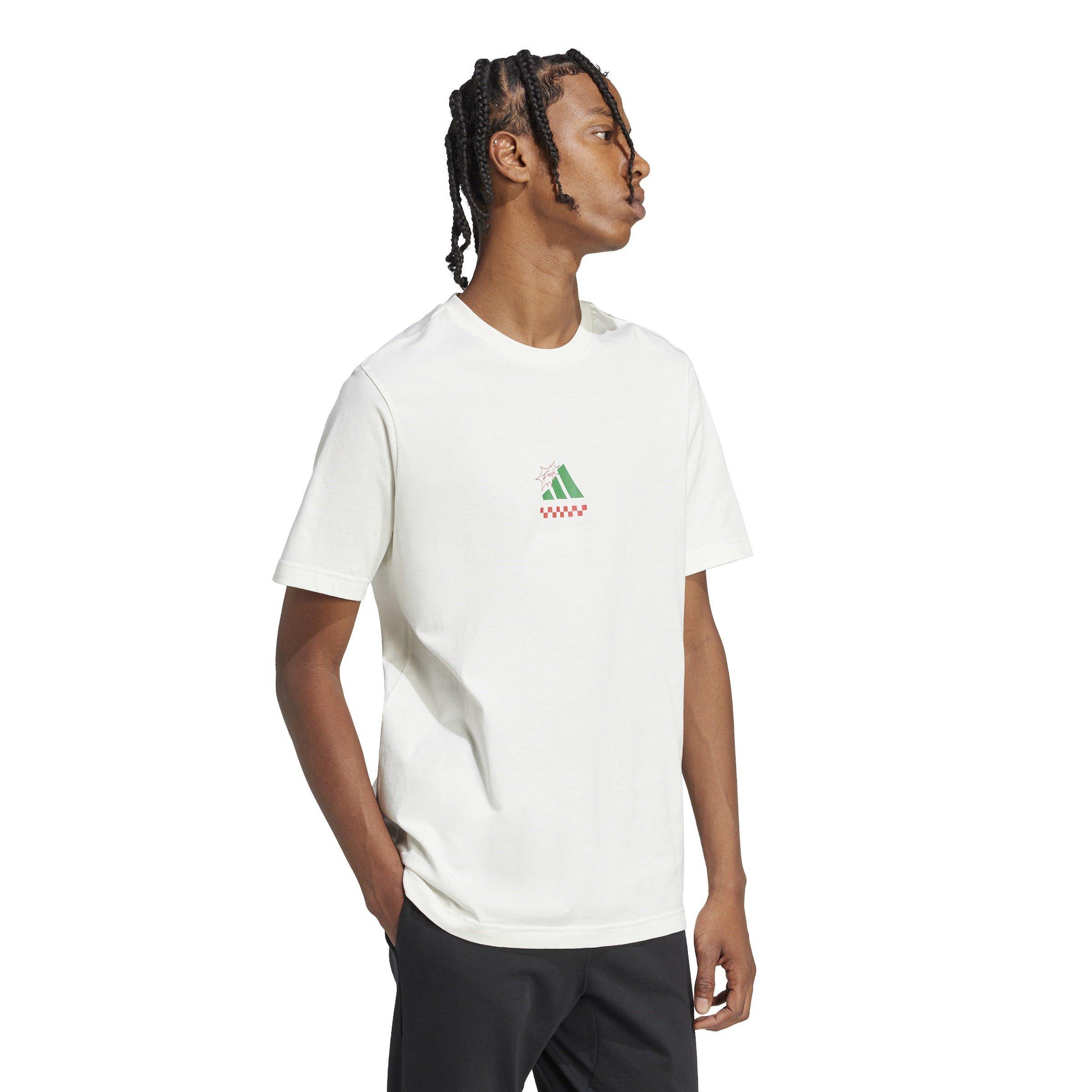 Off White - adidas - Lounge Pizza Graphic T-Shirt Mens - 4