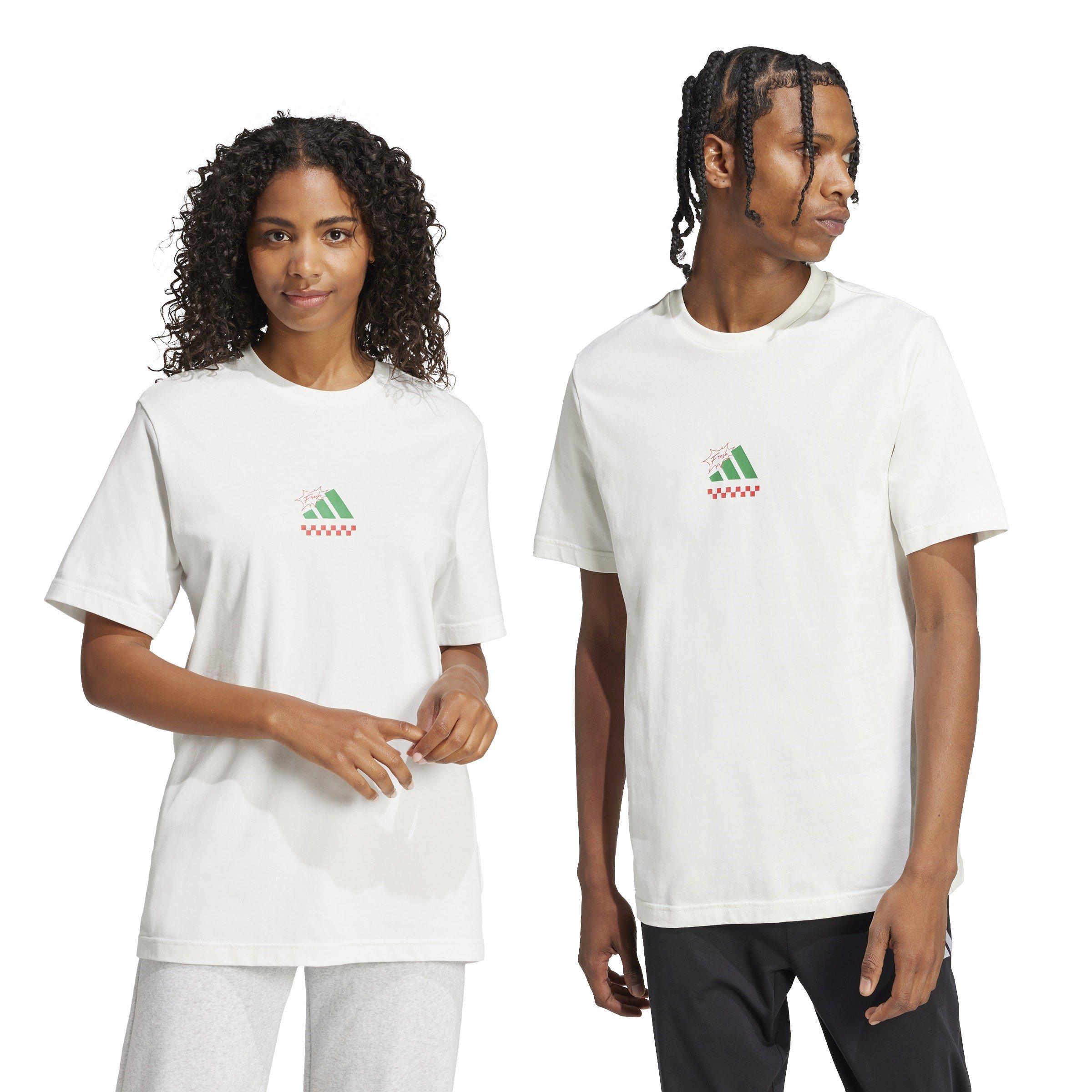 Off White - adidas - Lounge Pizza Graphic T-Shirt Mens - 5