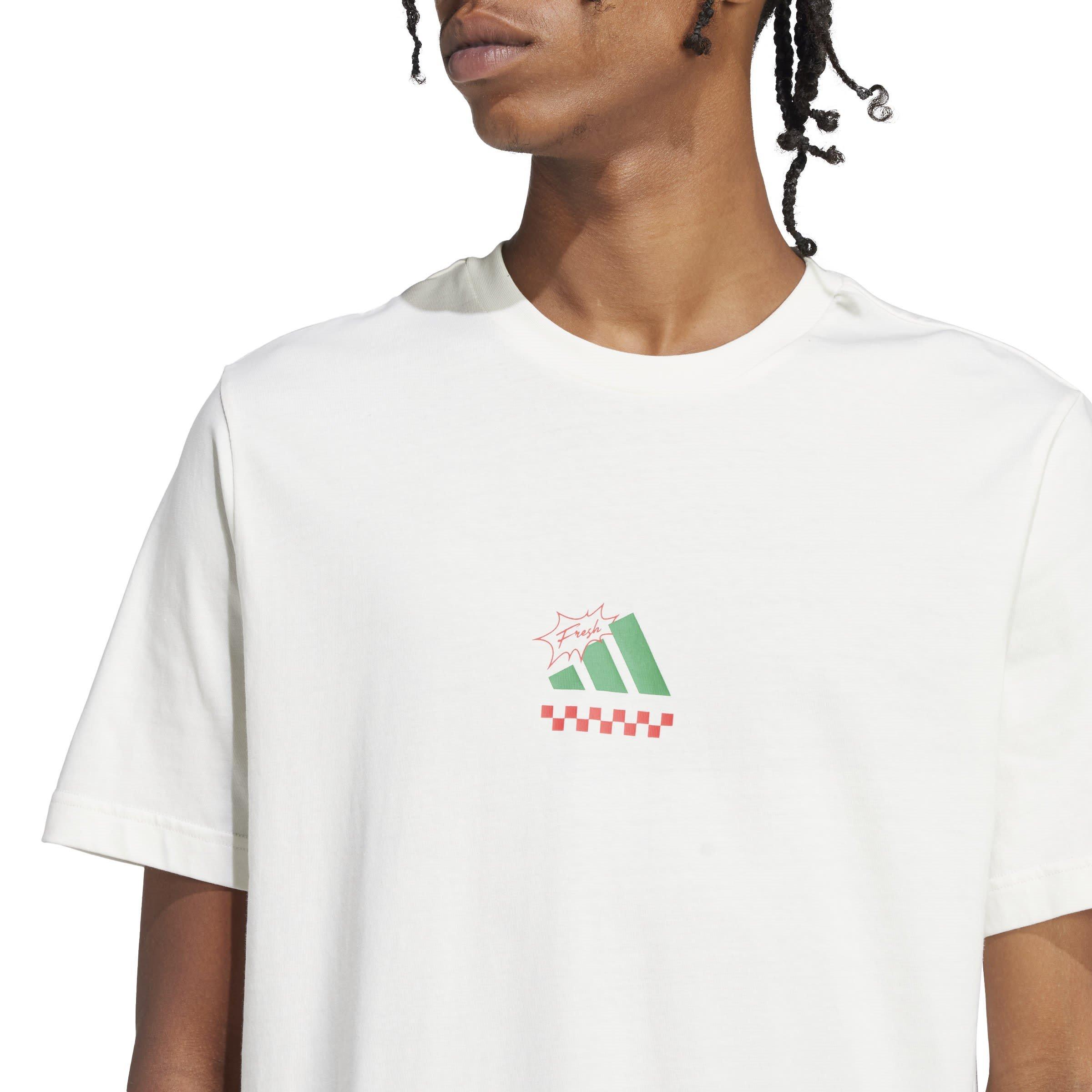 Off White - adidas - Lounge Pizza Graphic T-Shirt Mens - 7