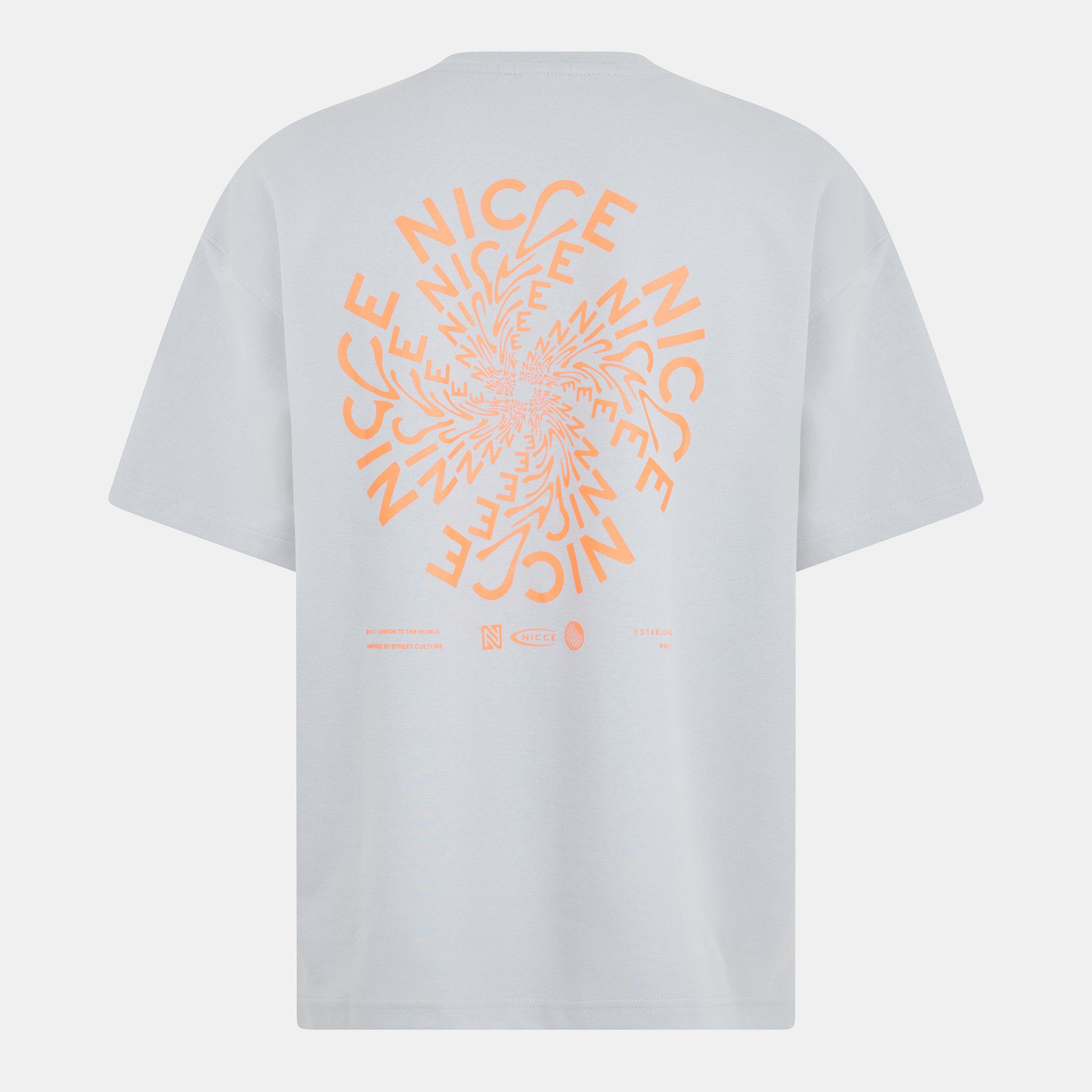 Chalk Grey - Nicce - Kimeno Regular Fit Short-Sleeve T-Shirt - 2