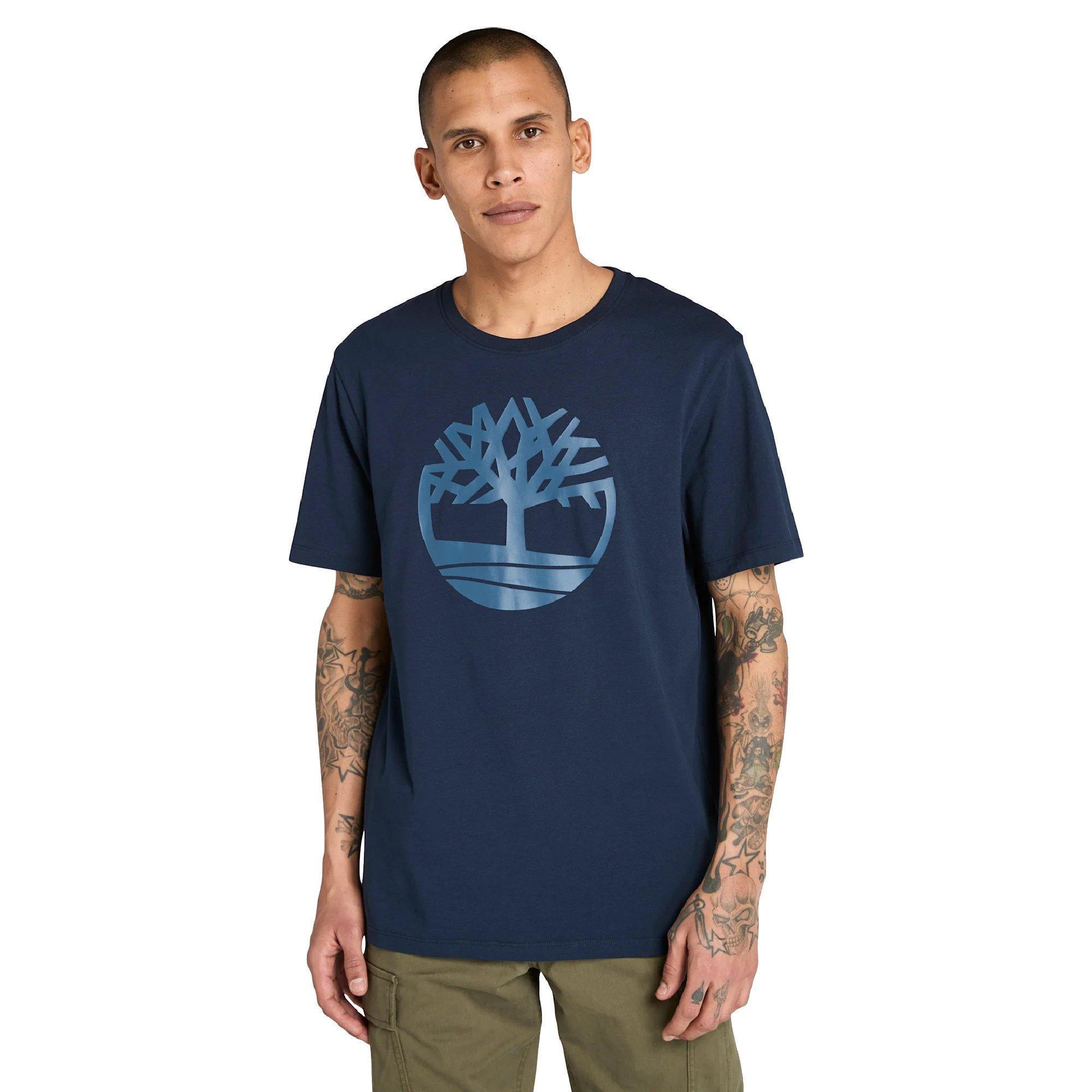 Sph/Dk Denim - Timberland - Timberland Kennebec River Tree Logo Short Slee - 2