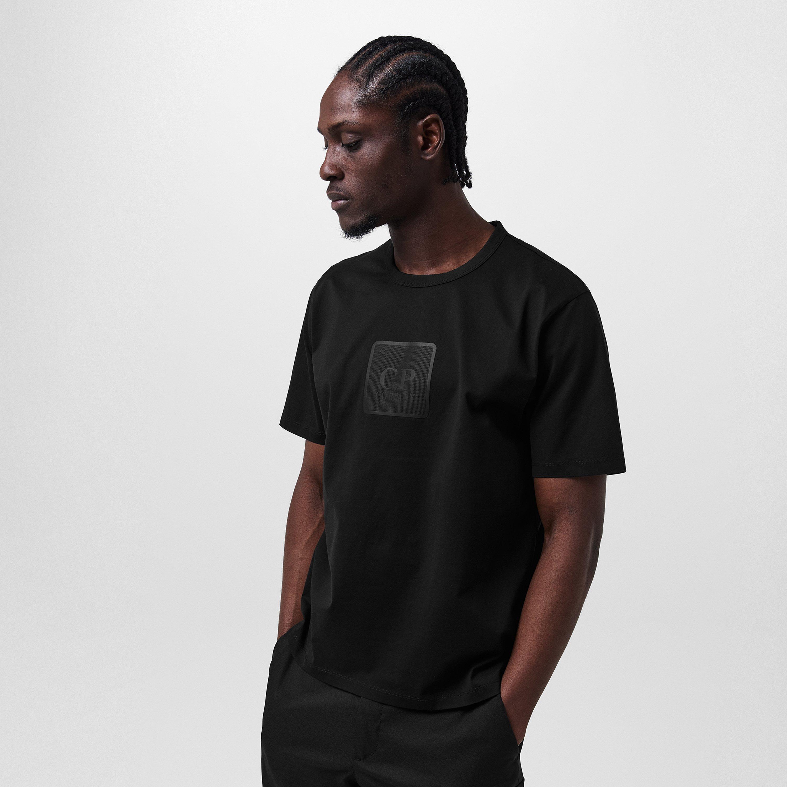 Black 999 - CP Company Metropolis - Men's Regular Fit Basic T-Shirt - 3