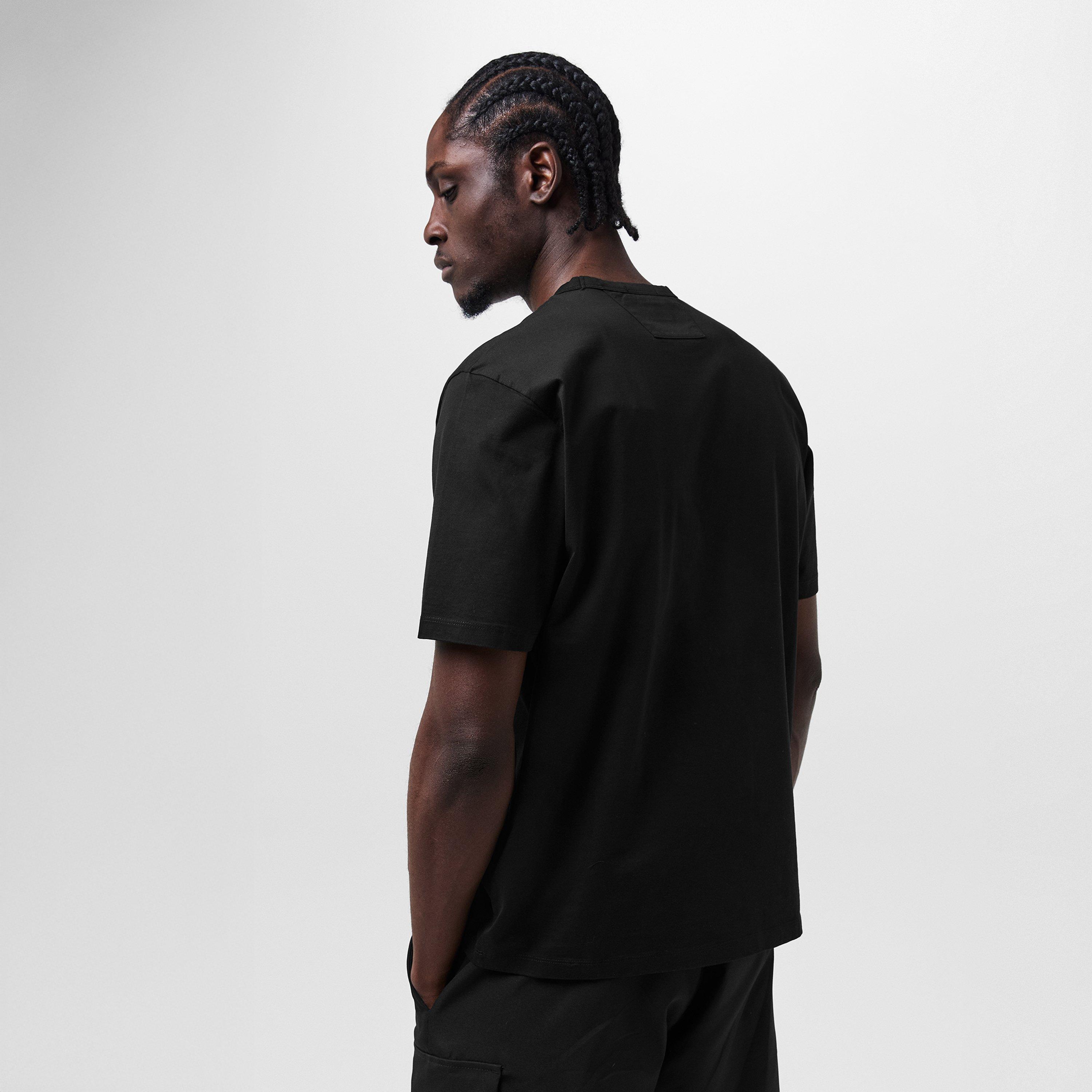 Black 999 - CP Company Metropolis - Men's Regular Fit Basic T-Shirt - 4