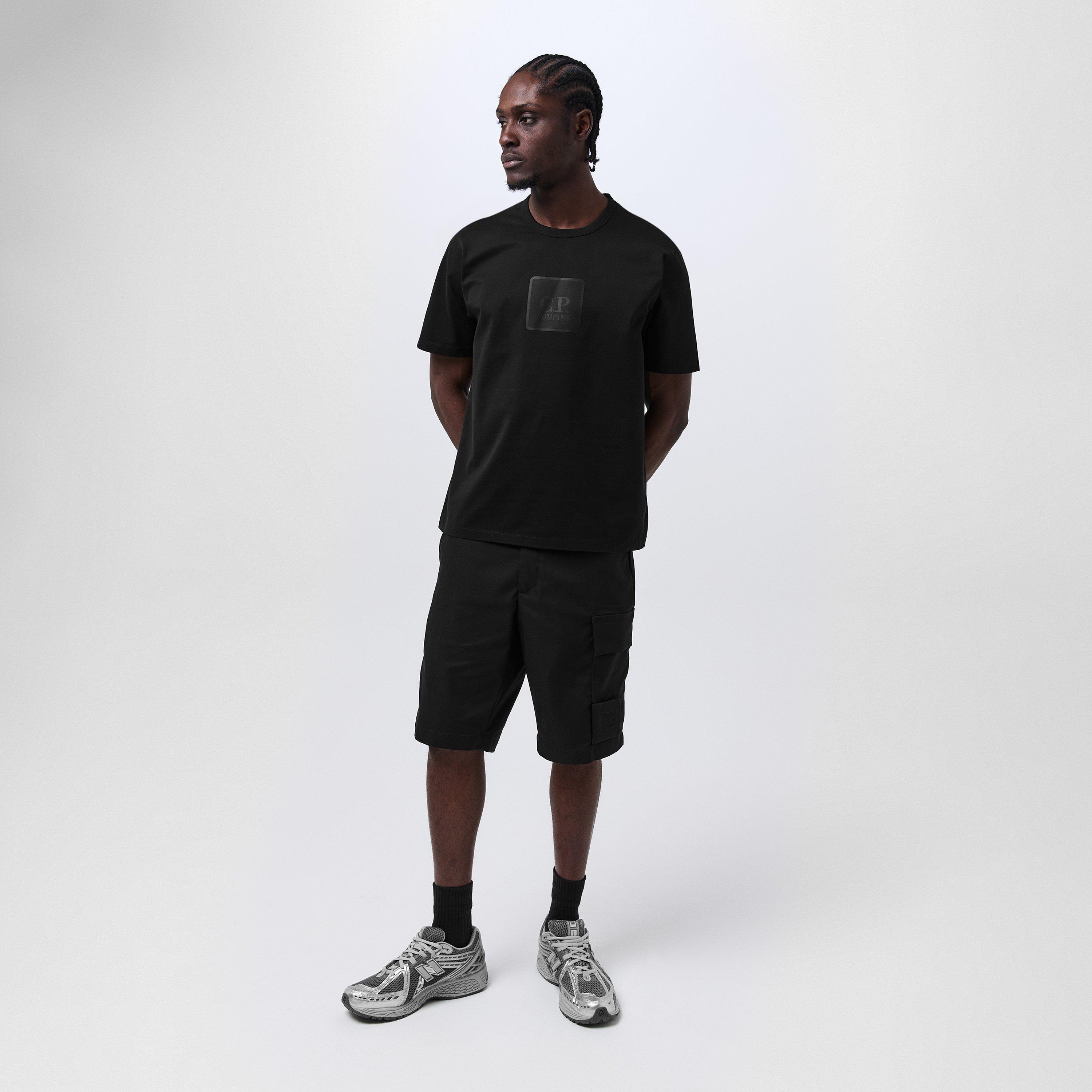 Black 999 - CP Company Metropolis - Men's Regular Fit Basic T-Shirt - 6