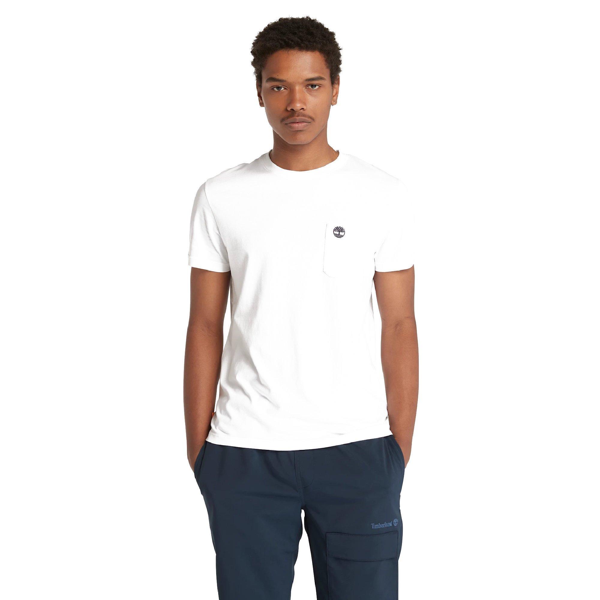 White - Timberland - Timberland Dunstan River Pocket T-Shirt - 2