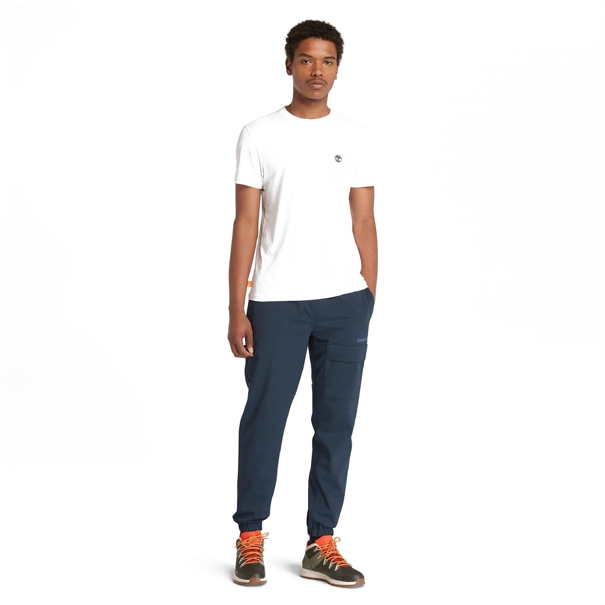 White - Timberland - Timberland Dunstan River Pocket T-Shirt - 4