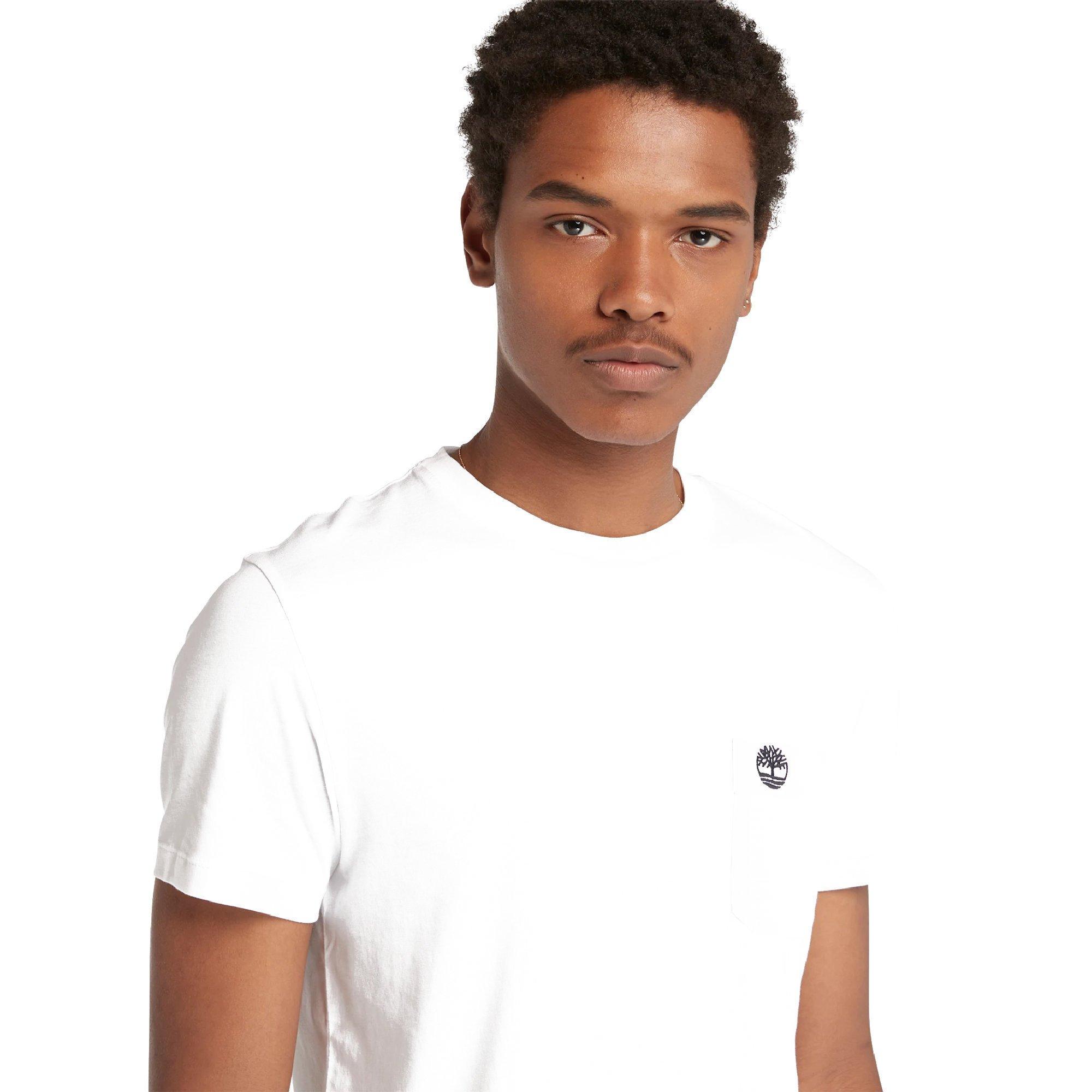 White - Timberland - Timberland Dunstan River Pocket T-Shirt - 5