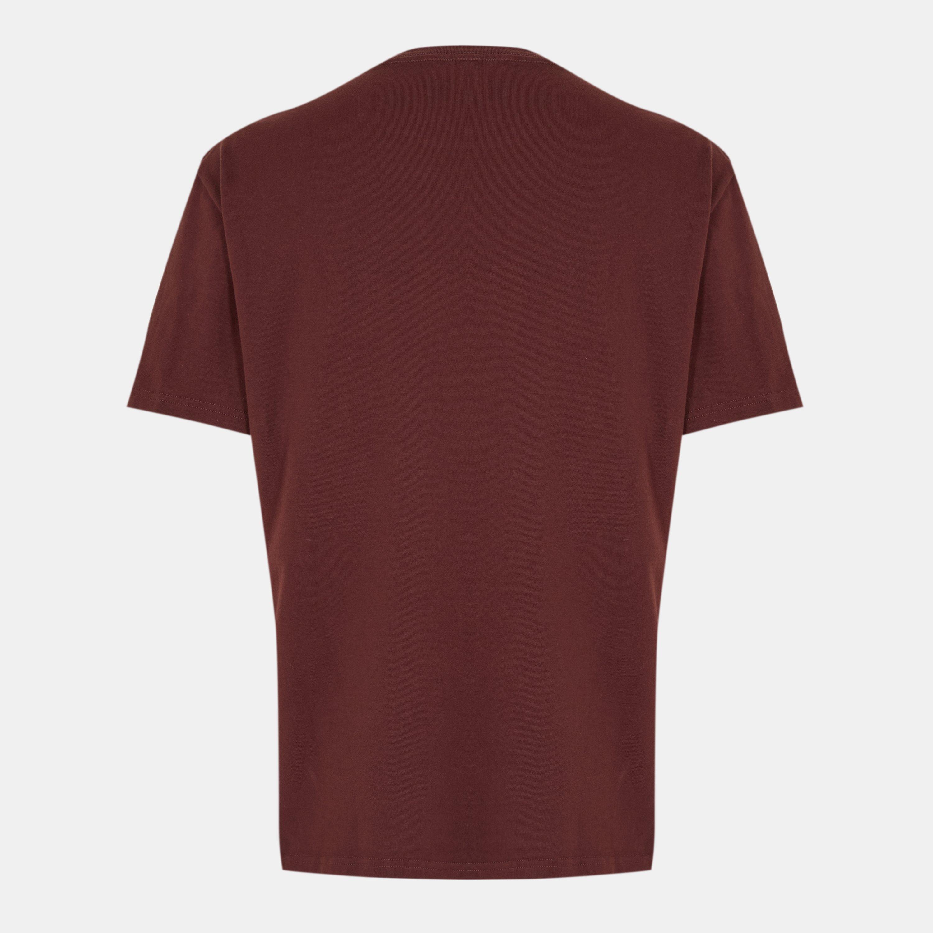 Madder/Black - Alexander McQueen - Men's Alex Flock Regular Fit T-Shirt - 2