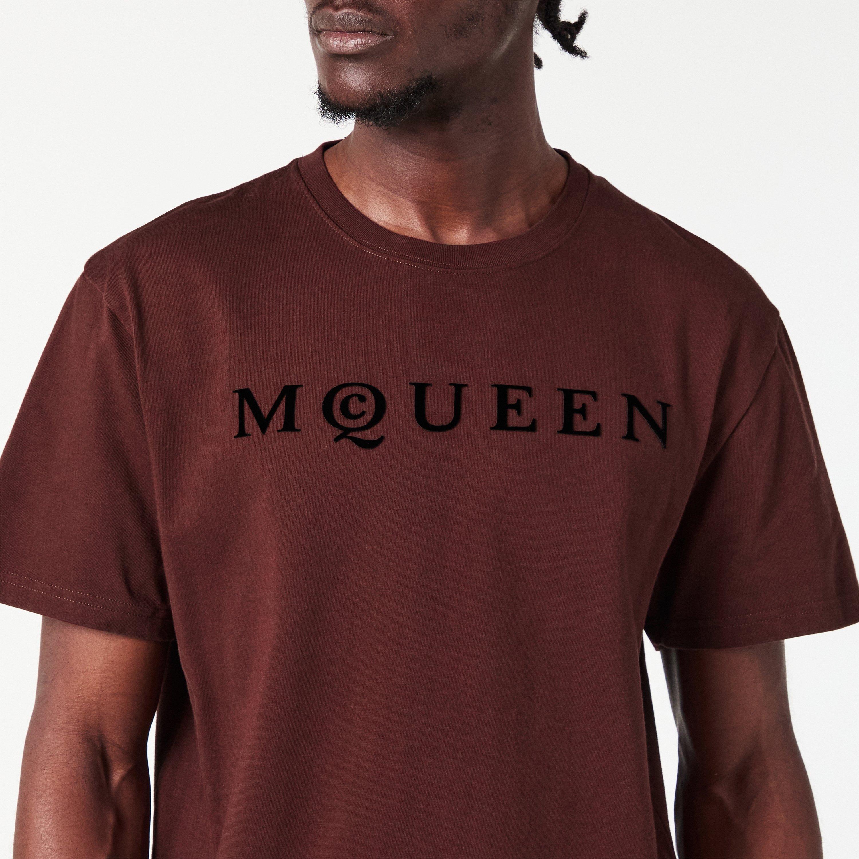 Madder/Black - Alexander McQueen - Men's Alex Flock Regular Fit T-Shirt - 5