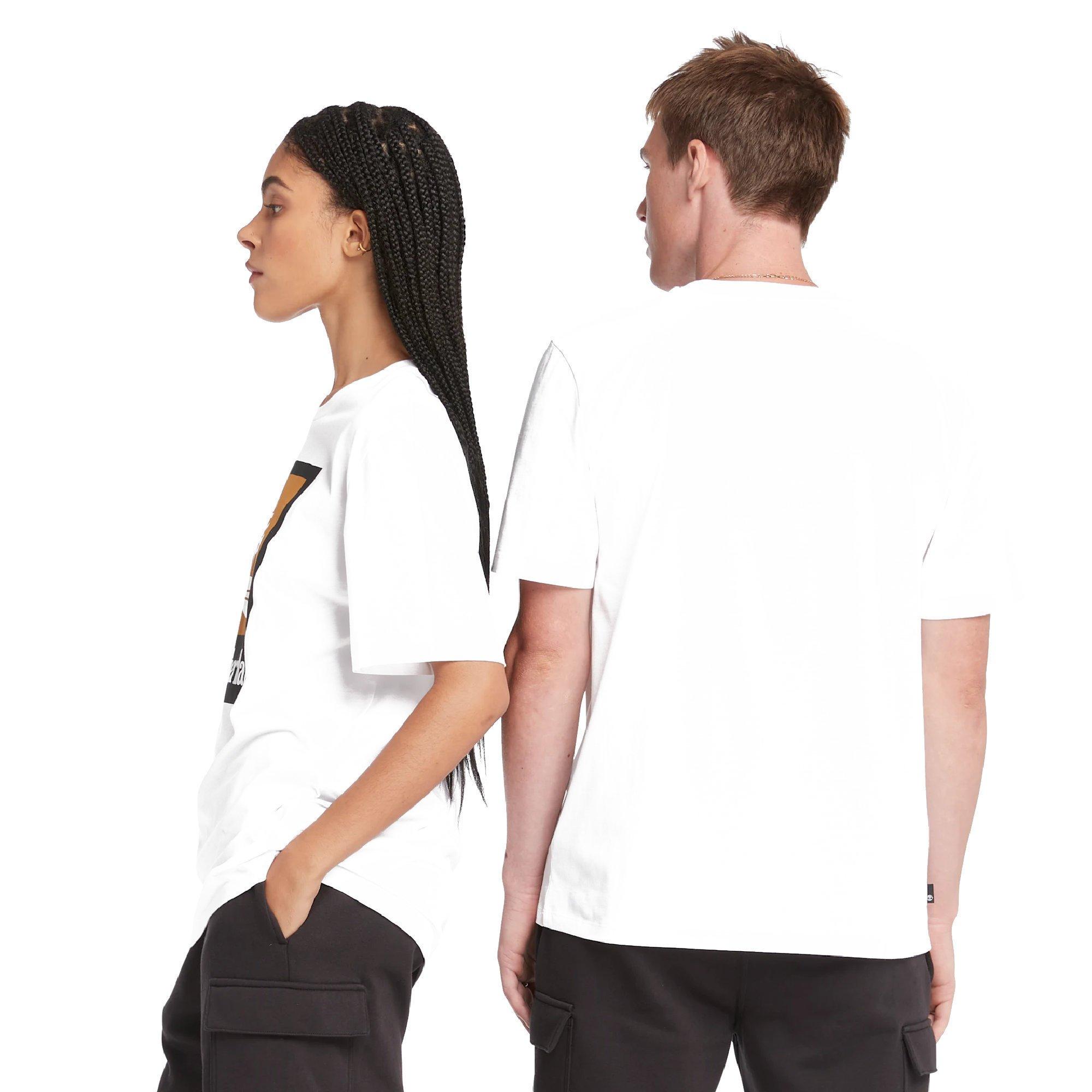 Wit - Timberland - Timberland Stack Logo T-Shirt - 3