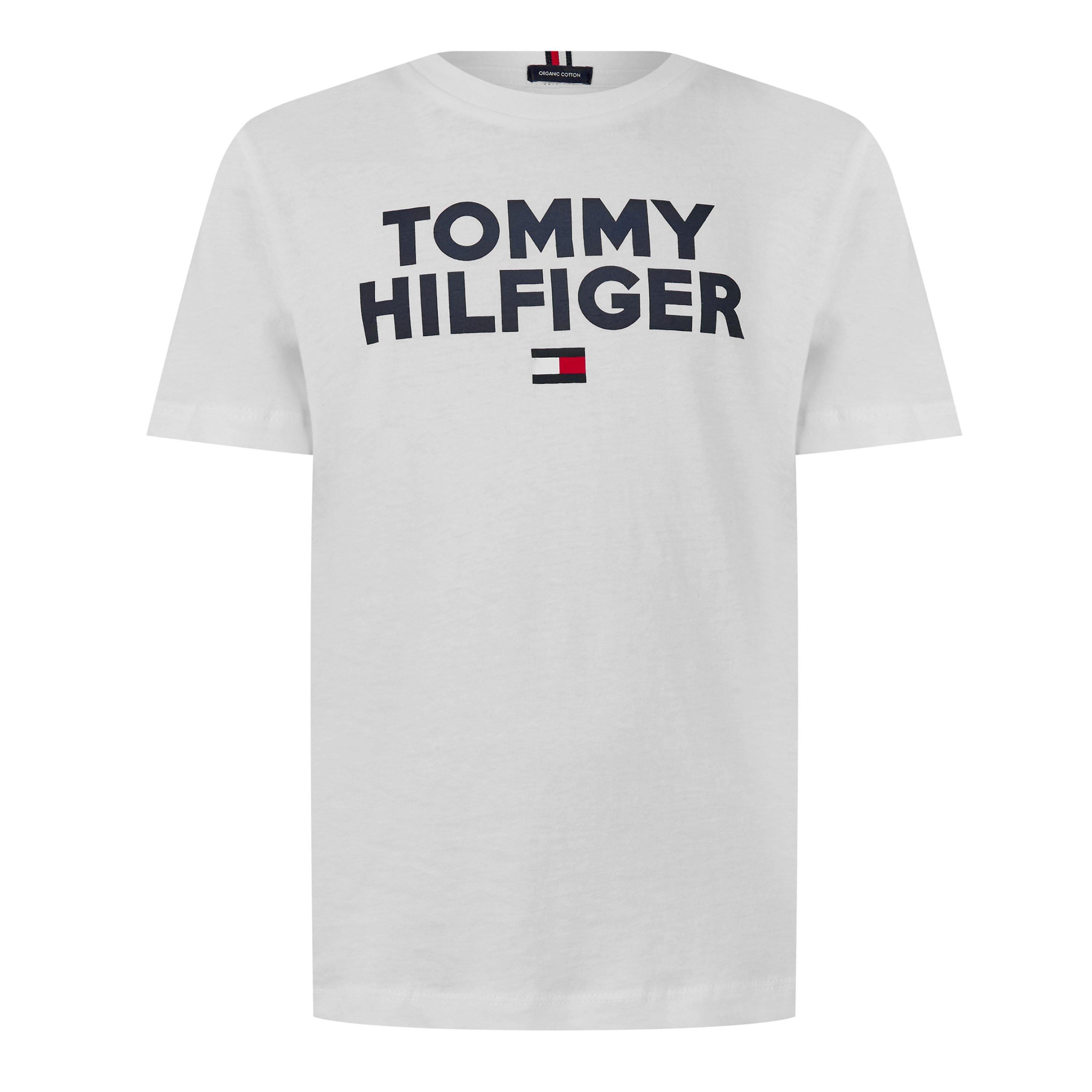 Branco Brilhante - Tommy Hilfiger - Junior Corp Logo T Shirt - 1