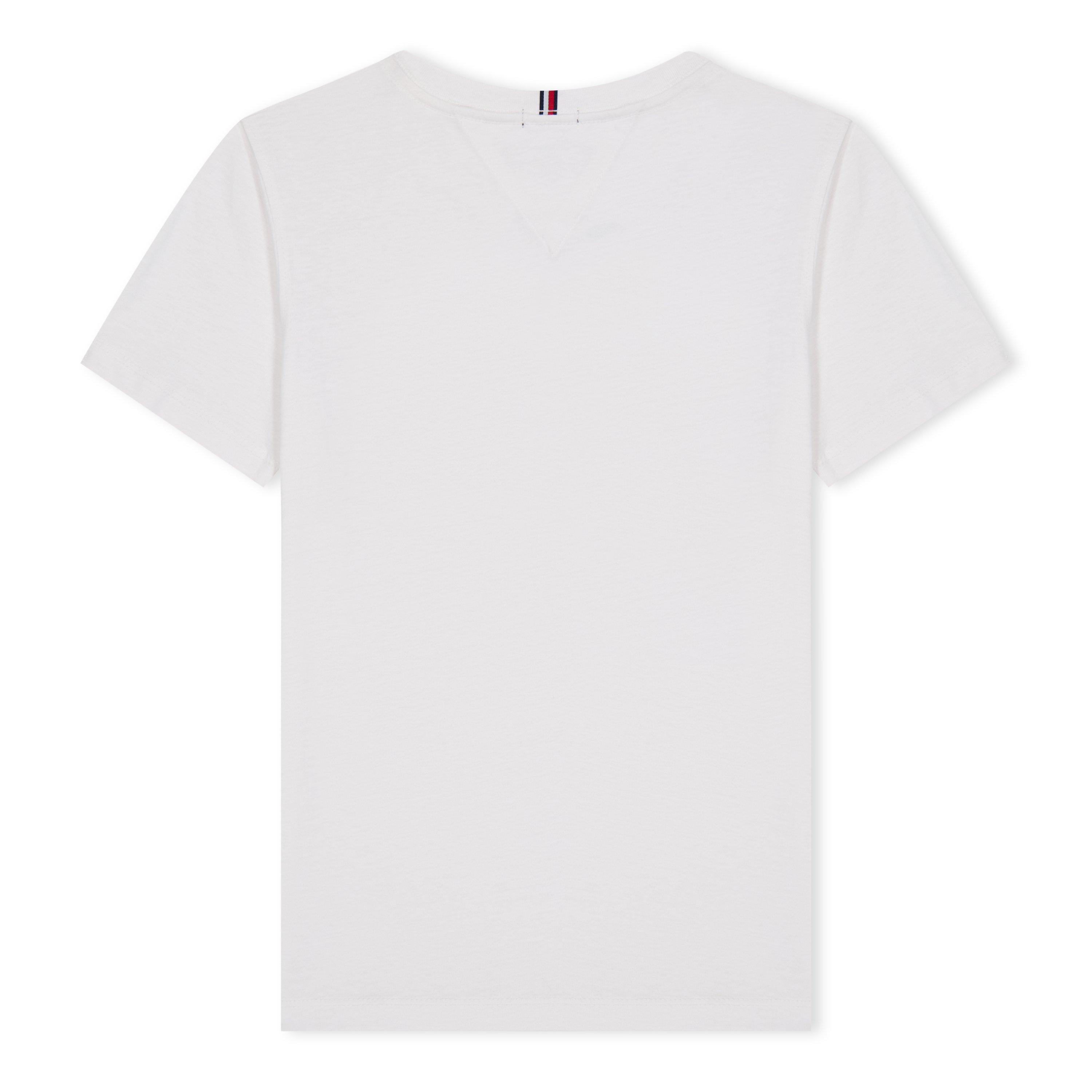 Bright White - Tommy Hilfiger - Junior Corp Logo T Shirt - 2