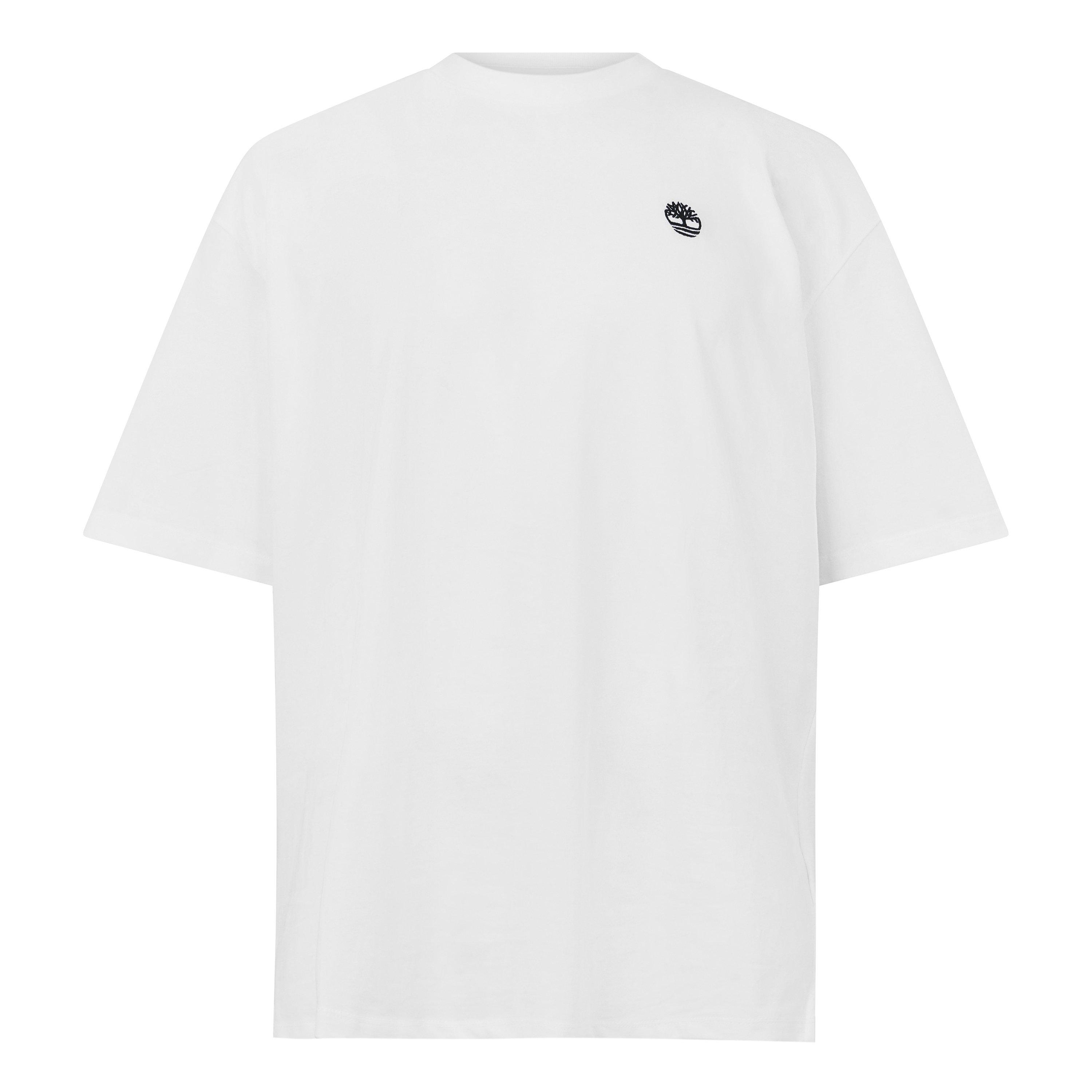 White - Timberland - Men's Dunstan River Cotton Crew-Neck Short-Sleeve Slim-Fit T-Shirt - 1
